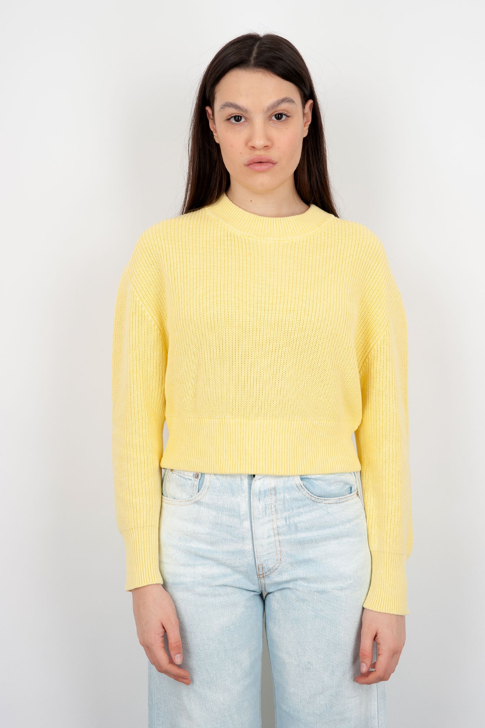 Absolut Cashmere Edith Cotton Yellow Sweater - 1