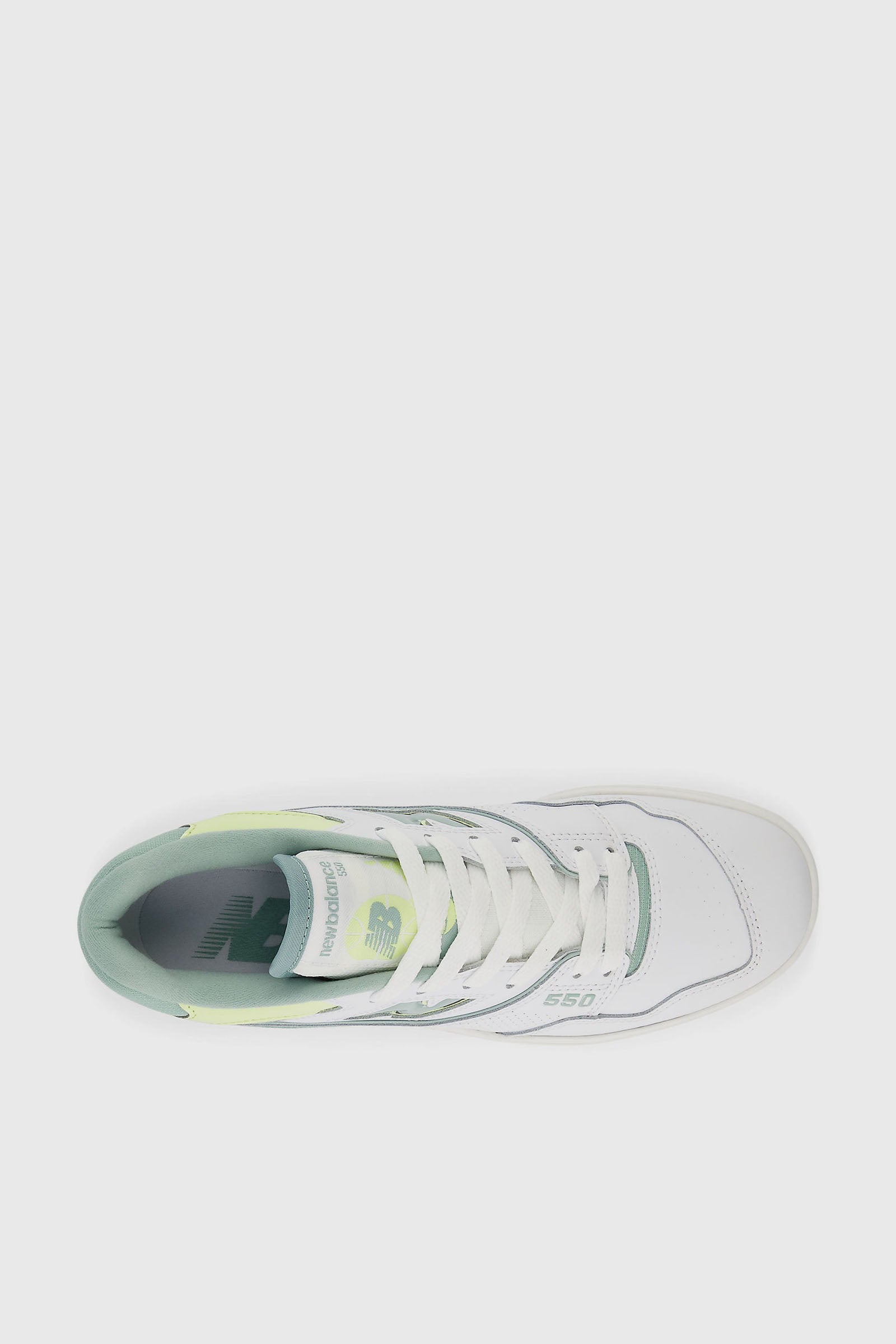New Balance Sneakers 550 Pelle Bianco/Verde - 3