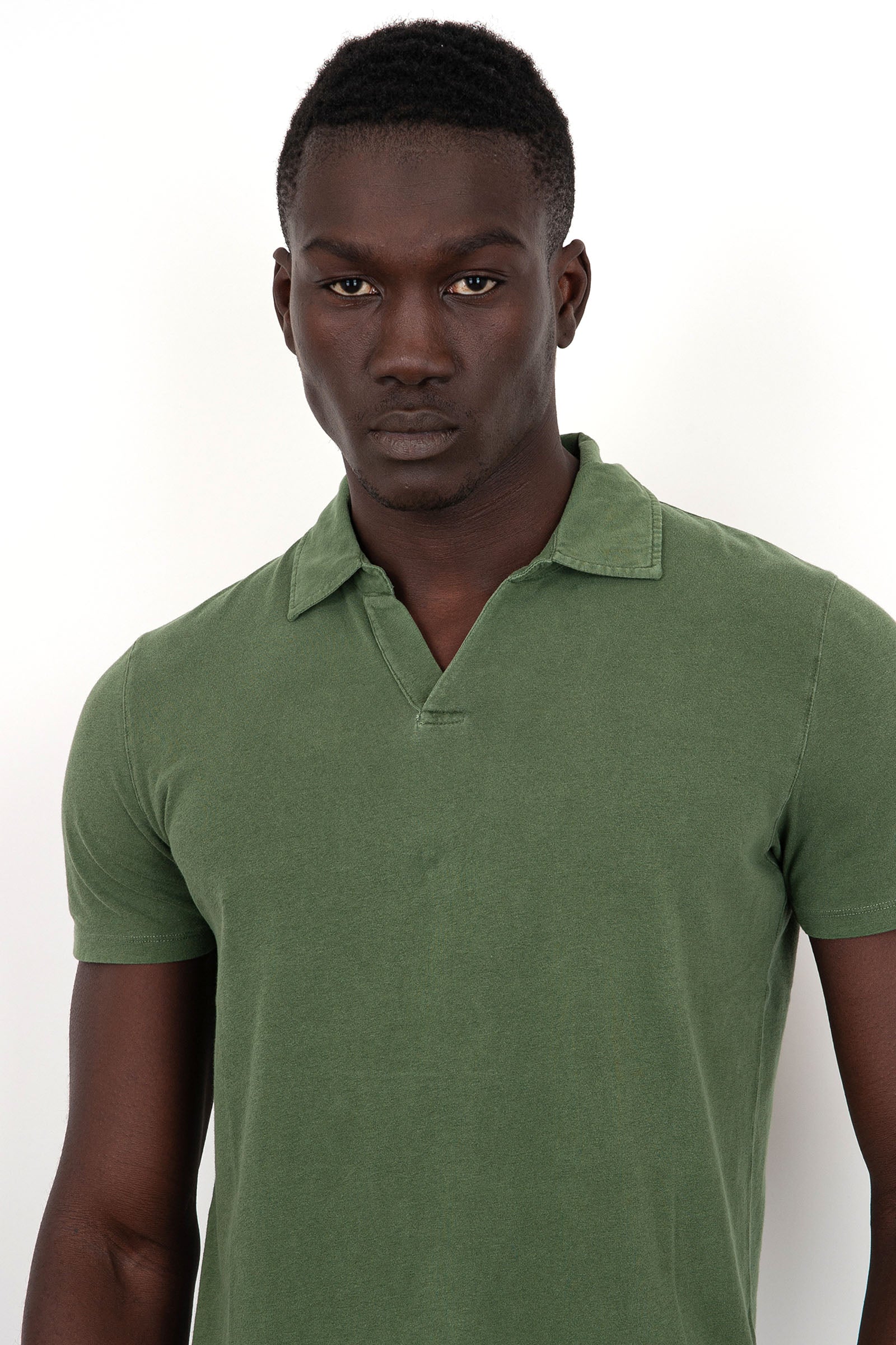 Majestic Filatures Organic Cotton/Elastane Green Polo Shirt - 2