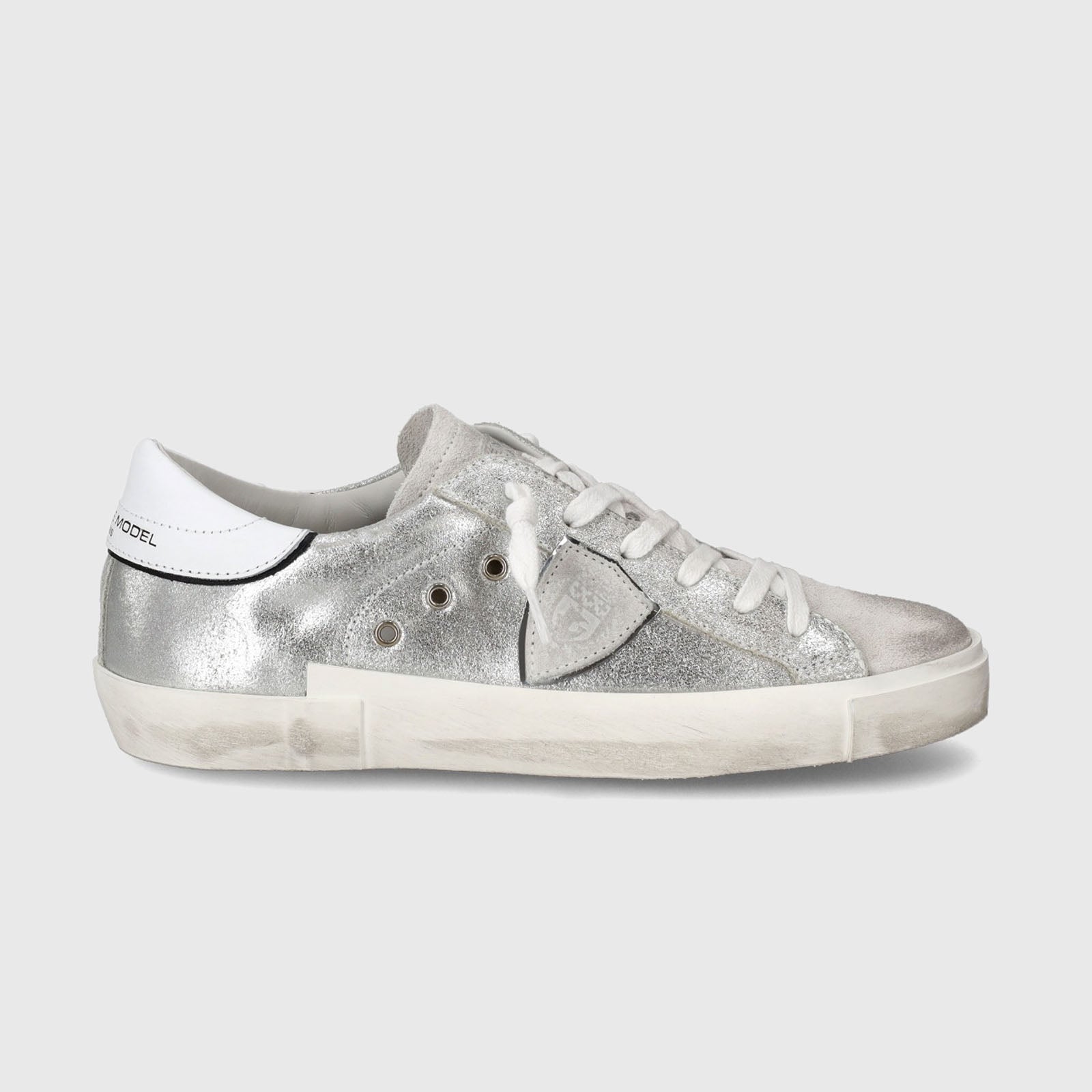 Philippe Model Sneakers PRSX Silver Leather - 6