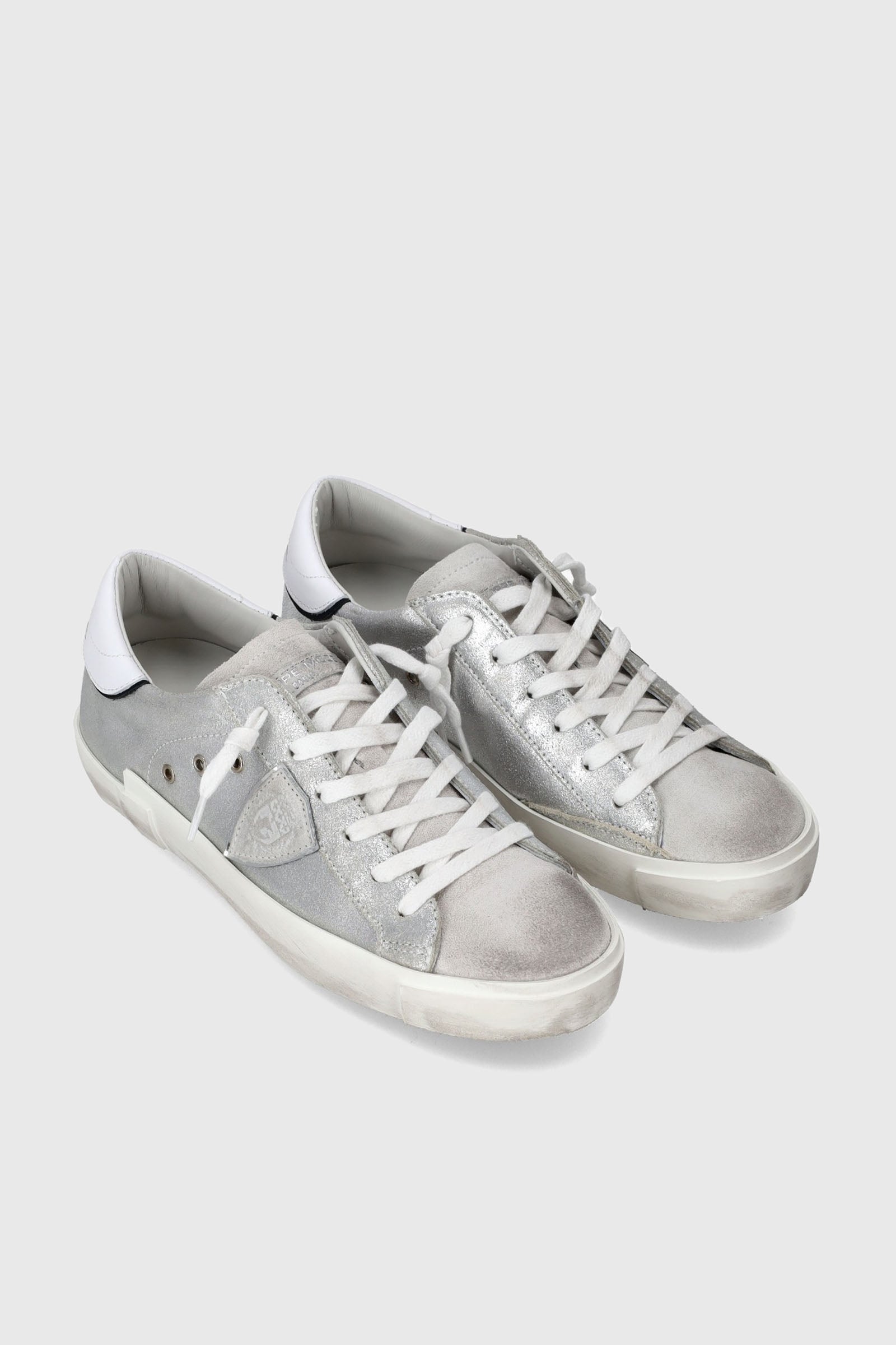 Philippe Model Sneakers PRSX Silver Leather - 2