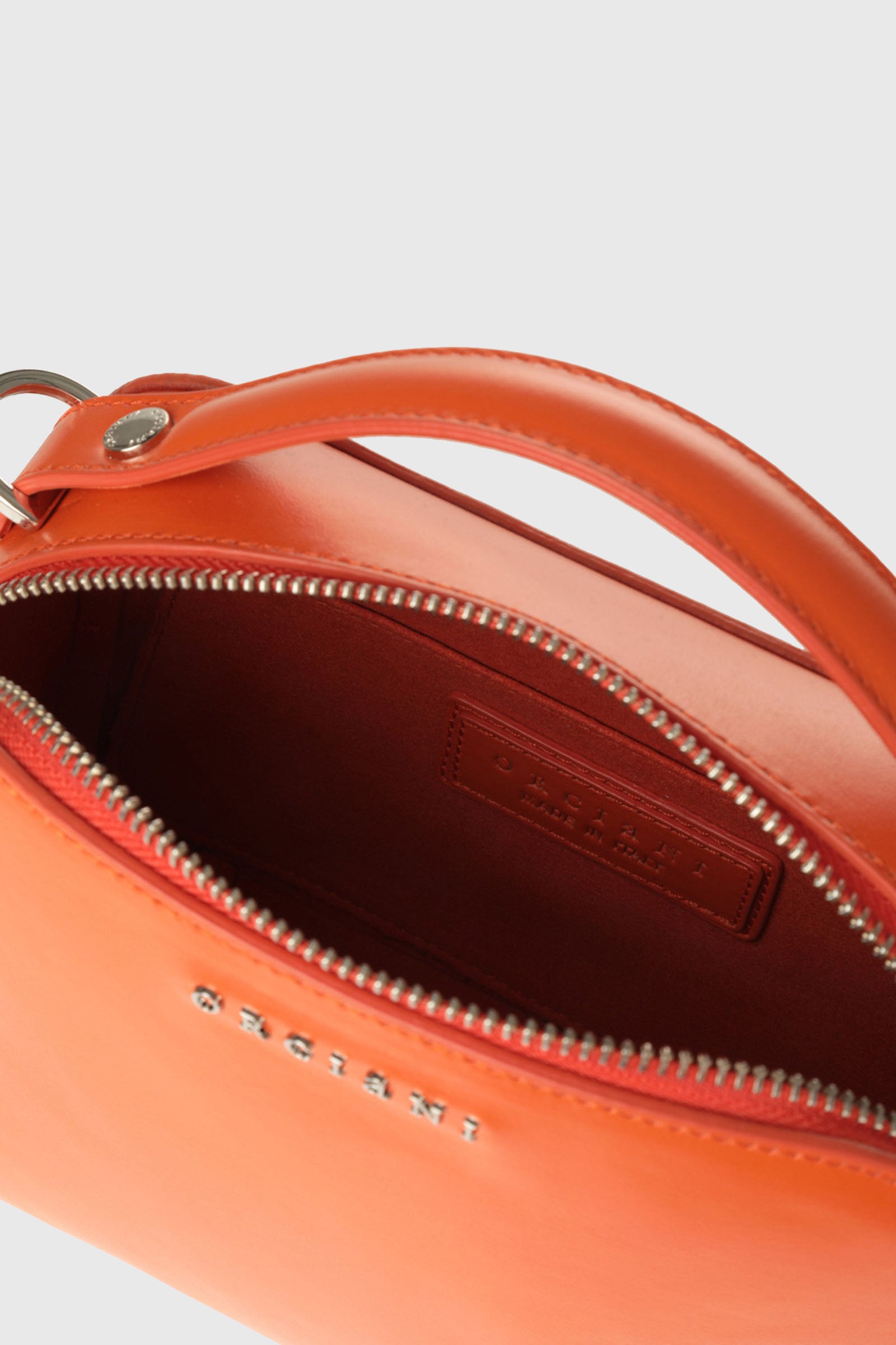 Orciani Mini Bag Chéri Vanity Leather Orange - 4