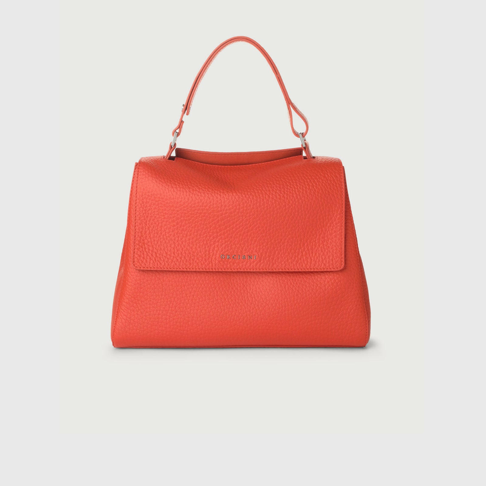 Orciani Sveva Vanity Mini Leather Bag Orange - 5