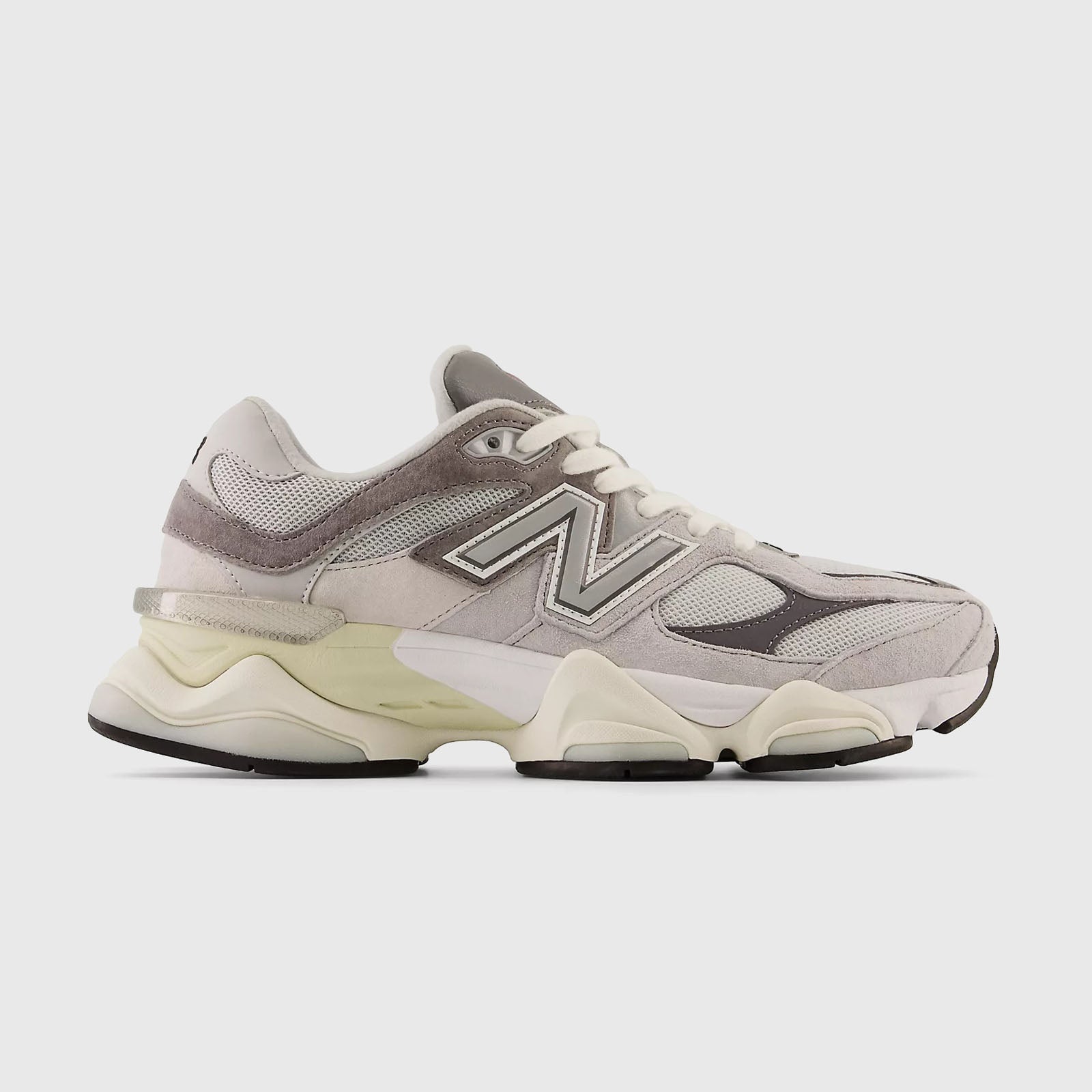 H1 Title: New Balance 9060 Synthetic Grey Sneaker - 7