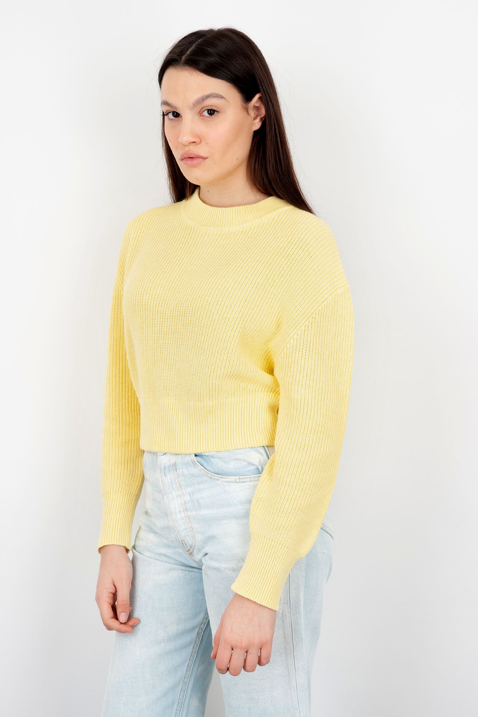 Absolut Cashmere Edith Cotton Yellow Sweater - 3
