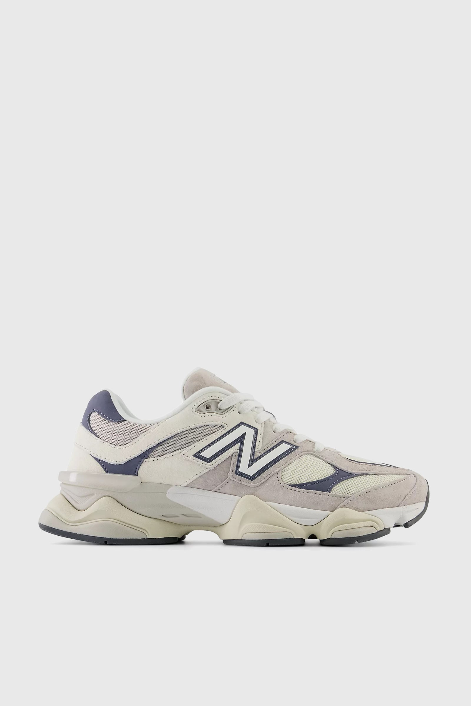 Title: New Balance 9060 Synthetic Cream Sneakers - 1