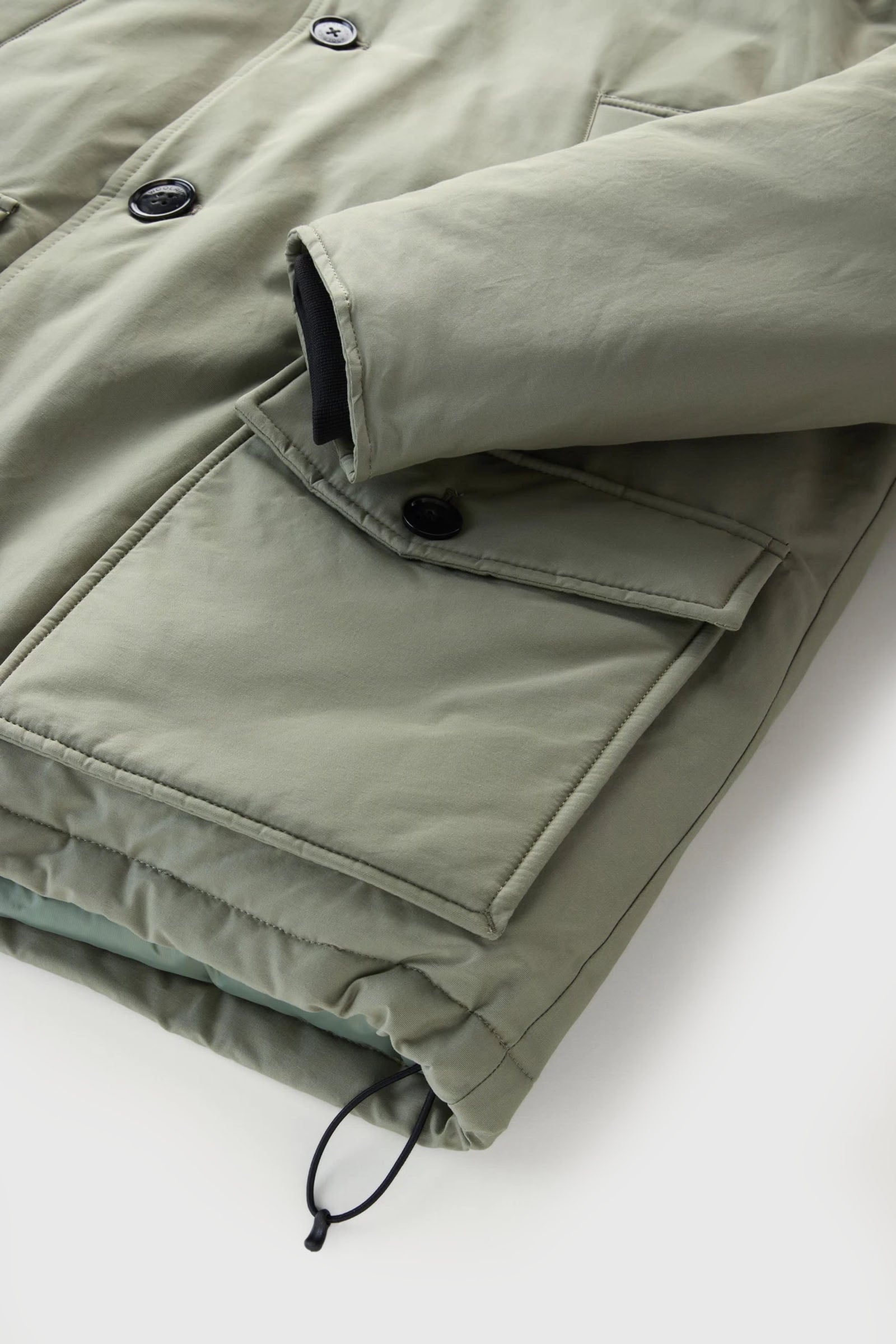 Woolrich Arctic Anorak Ramar Cloth Green Down Jacket - 7