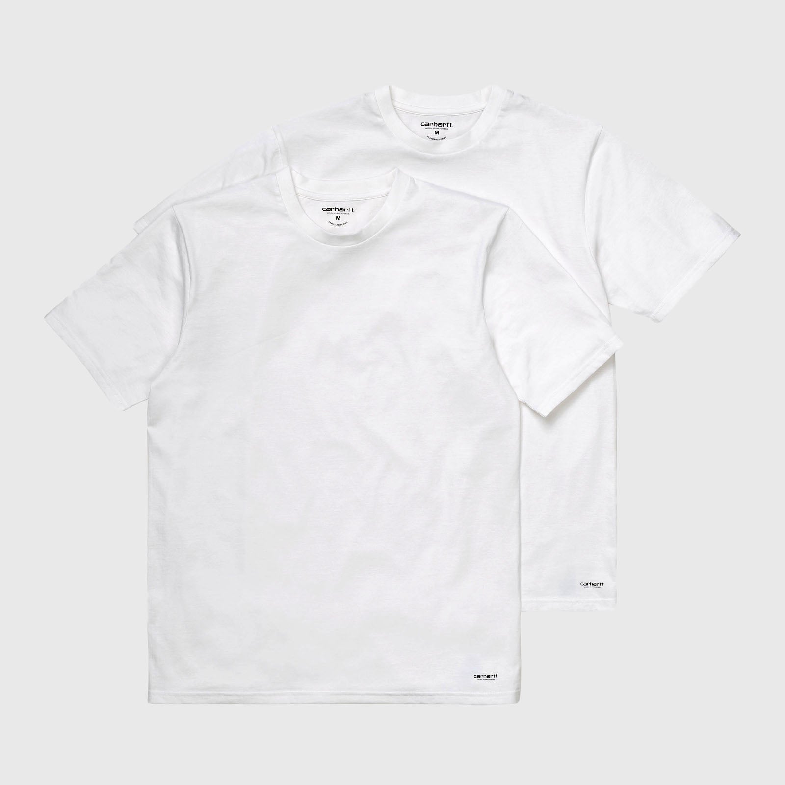 Carhartt WIP T-Shirt Standard Crew Neck Cotone Bianco - 5