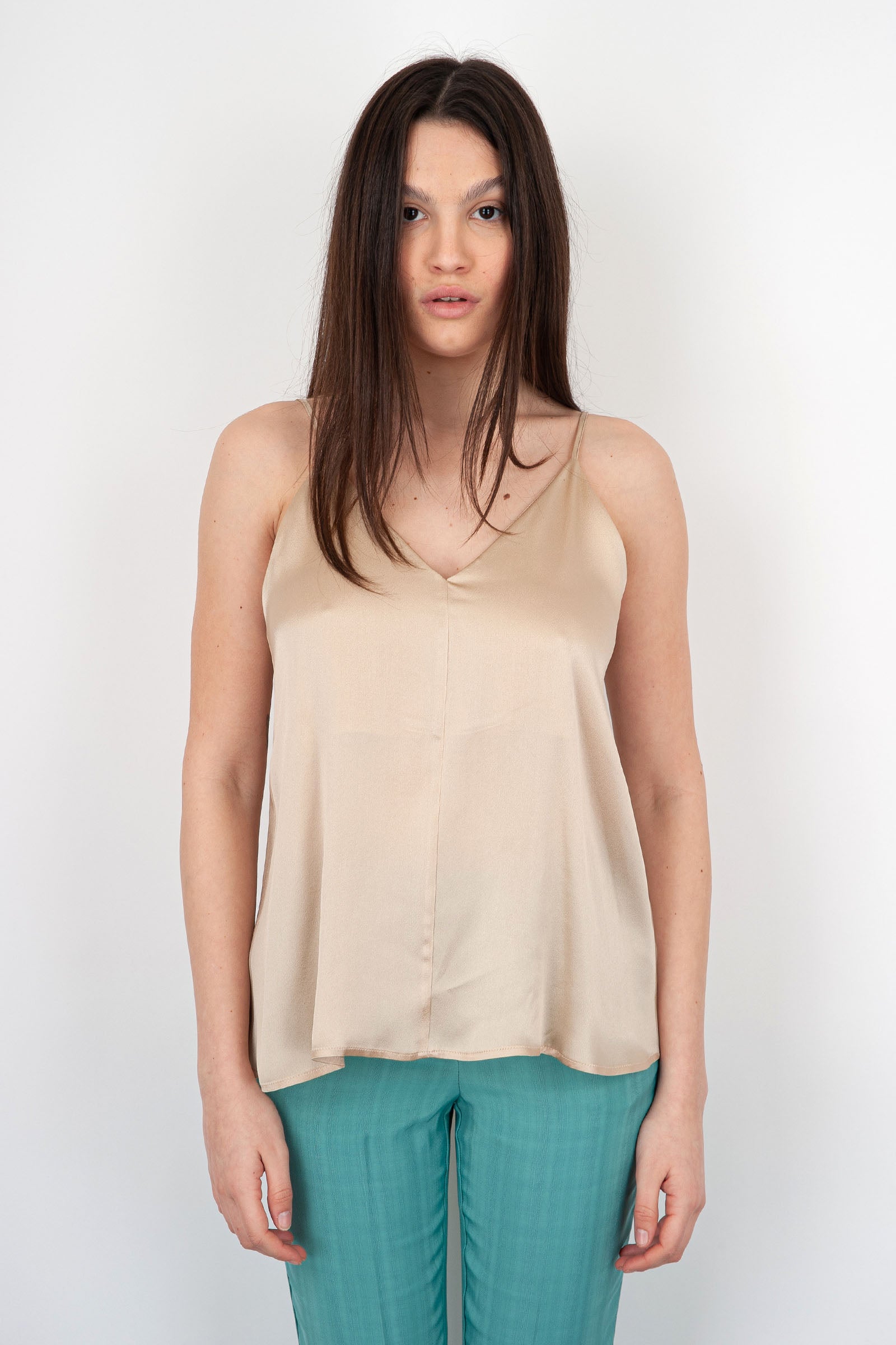 Semicouture Hanna Synthetic Top Camel - 1