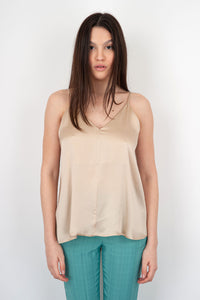 Semicouture Hanna Synthetic Top Camel semicouture