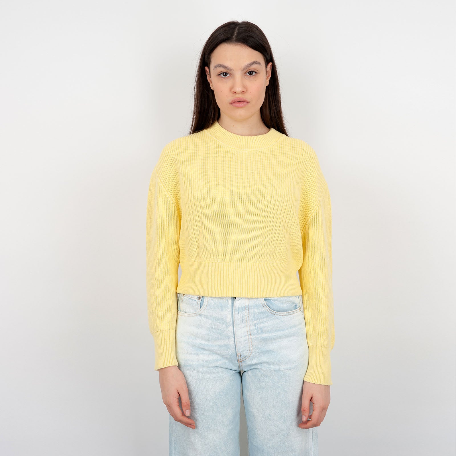 Absolut Cashmere Edith Cotton Yellow Sweater - 6
