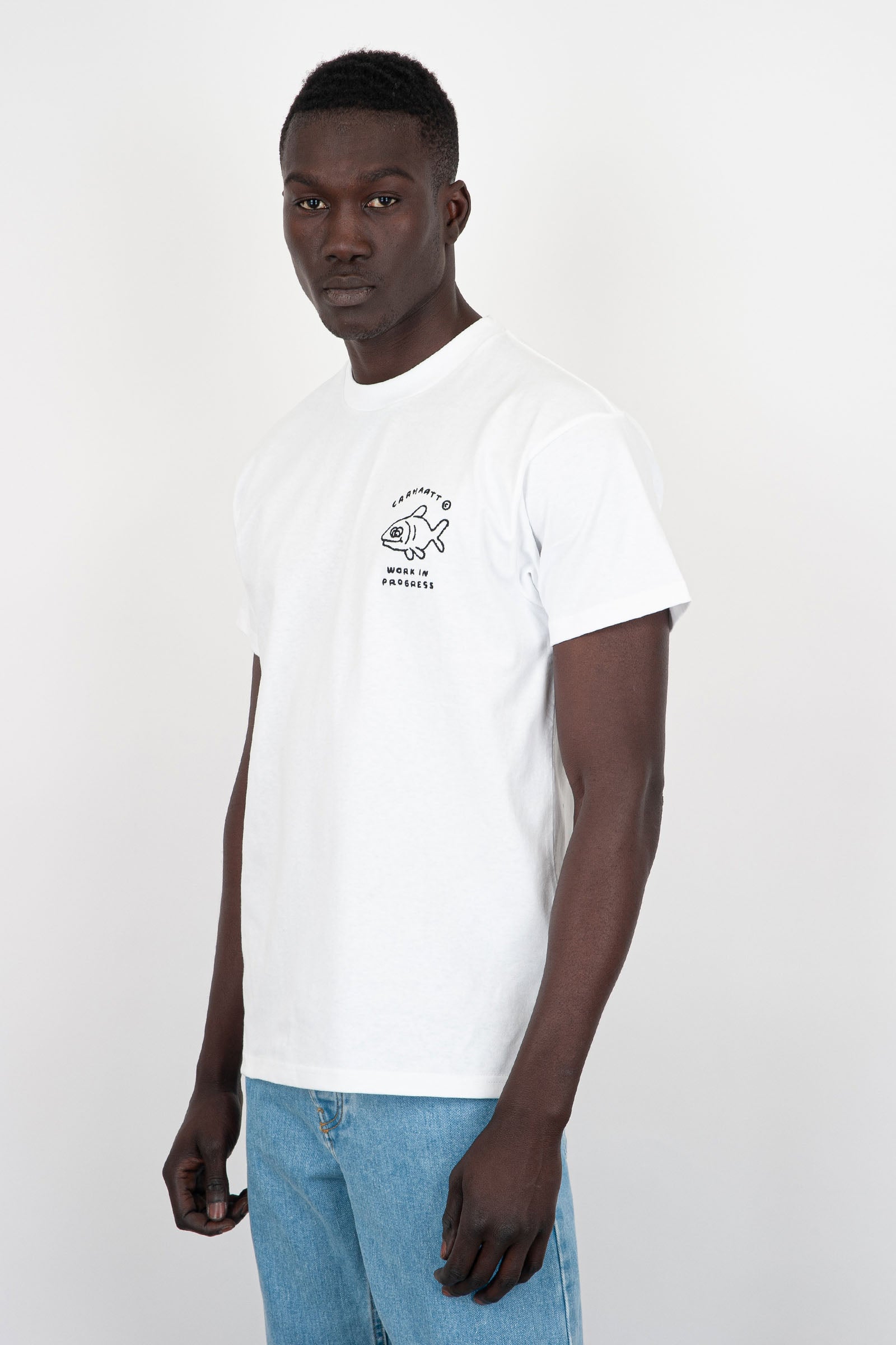 Carhartt WIP Icons Cotton T-Shirt White - 3