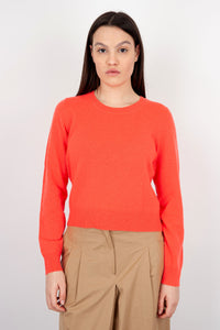 Absolut Cashmere Carlie Crewneck Sweater in Coral Wool absolut cashmere
