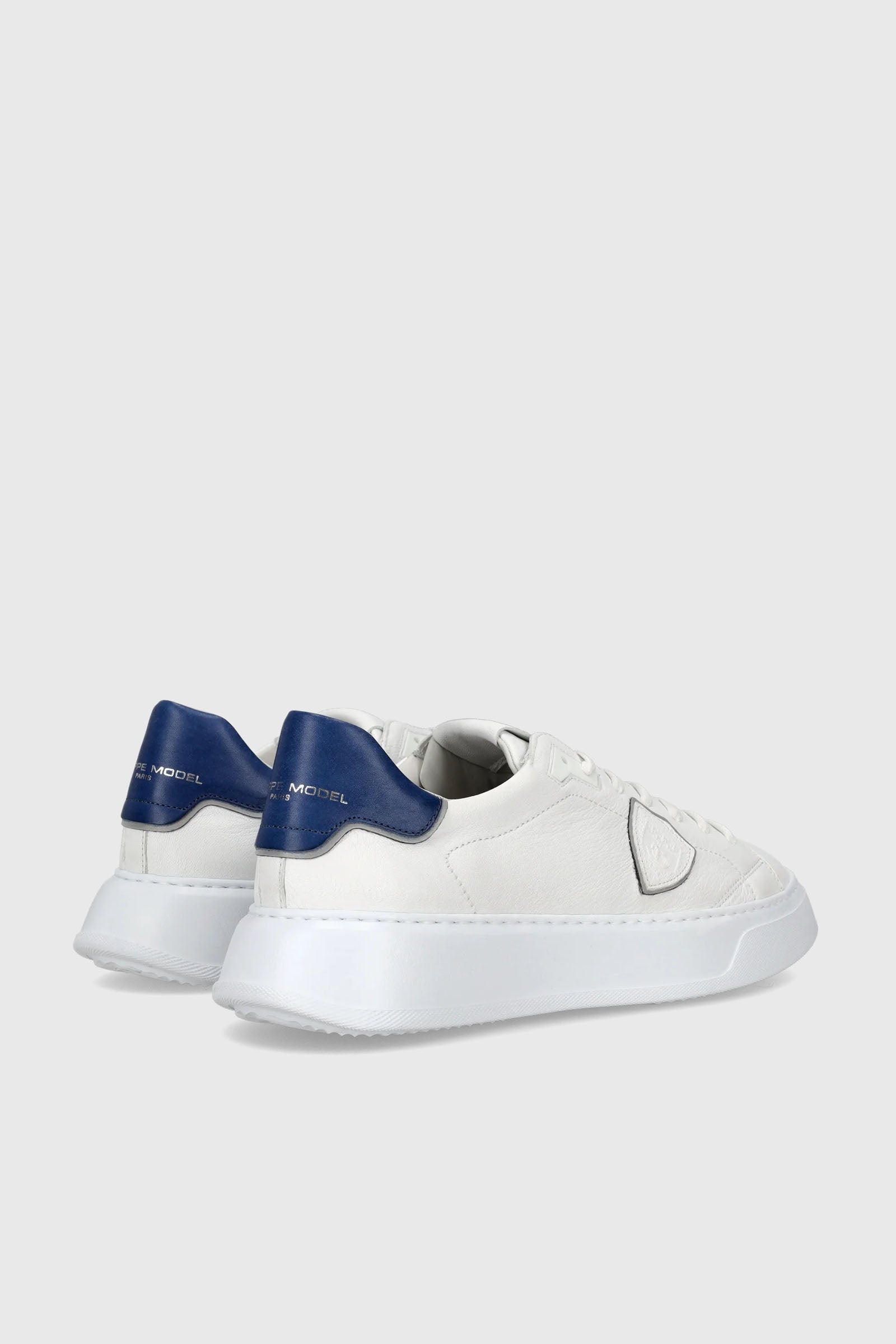 Philippe Model Sneaker Temple West Leather White/Blue - 3