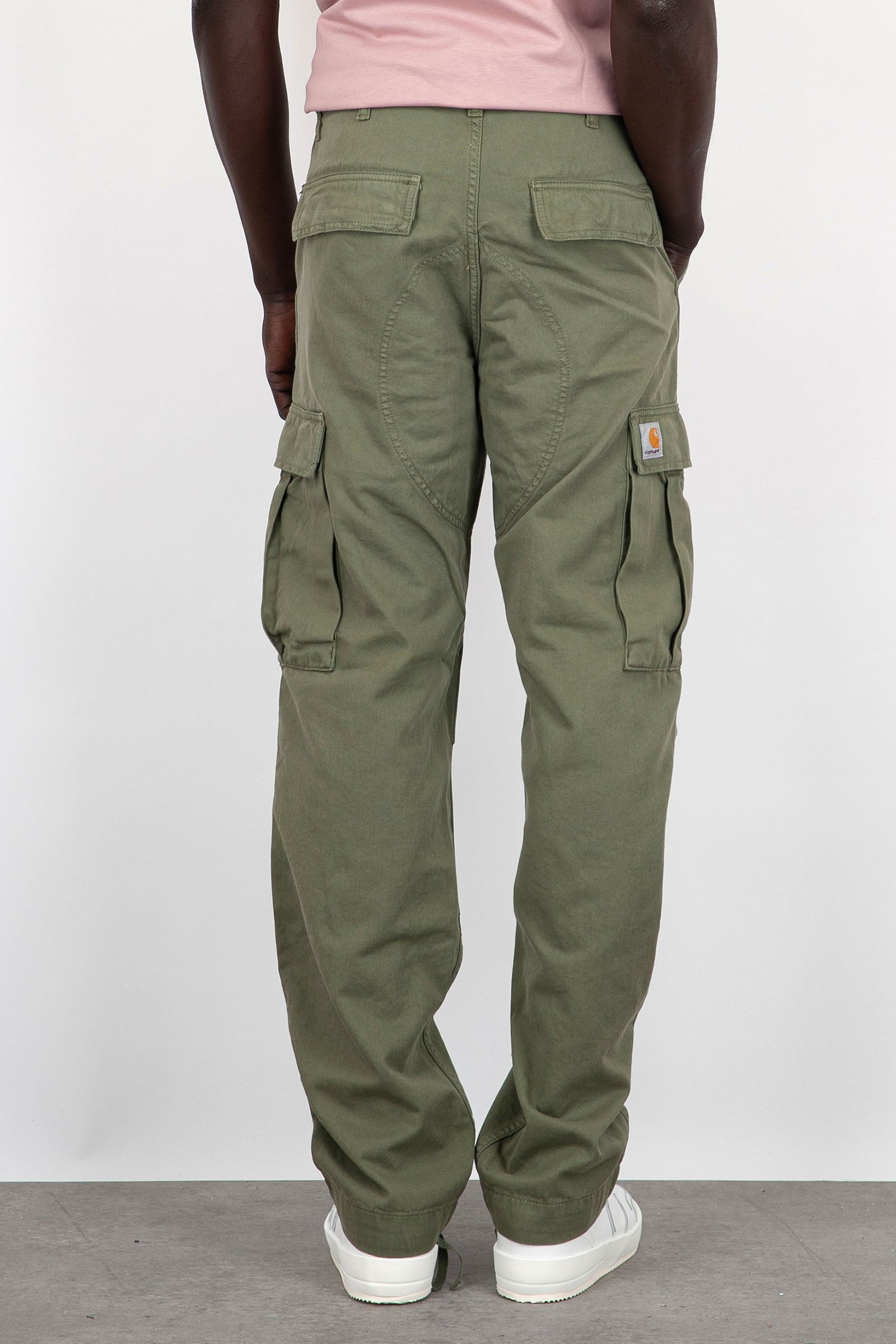 Carhartt WIP Regular Cargo Pants Green Cotton - 5