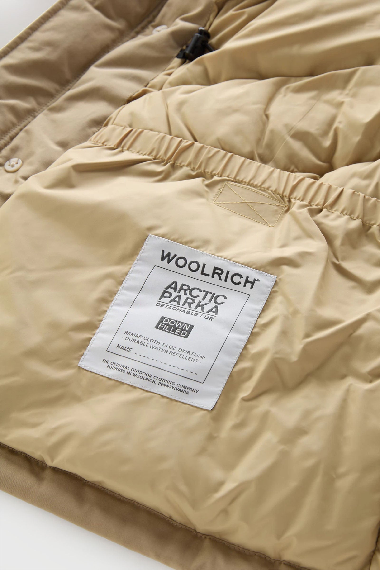 Woolrich Arctic Parka Ramar Cloth con Pelliccia Removibile Beige - 8