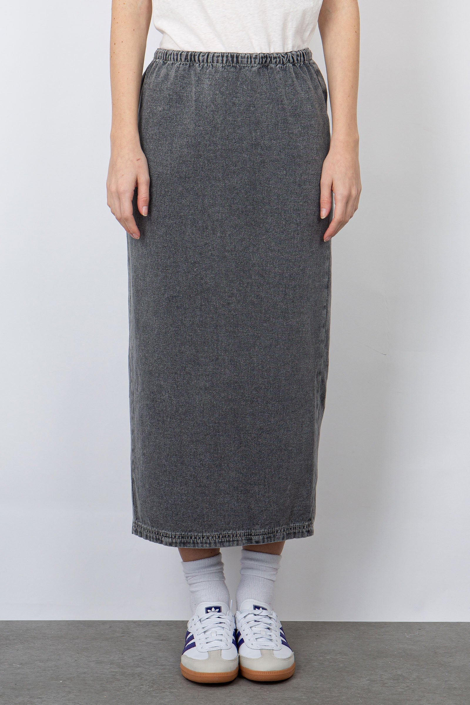American Vintage Jazy Denim Skirt Grey - 1