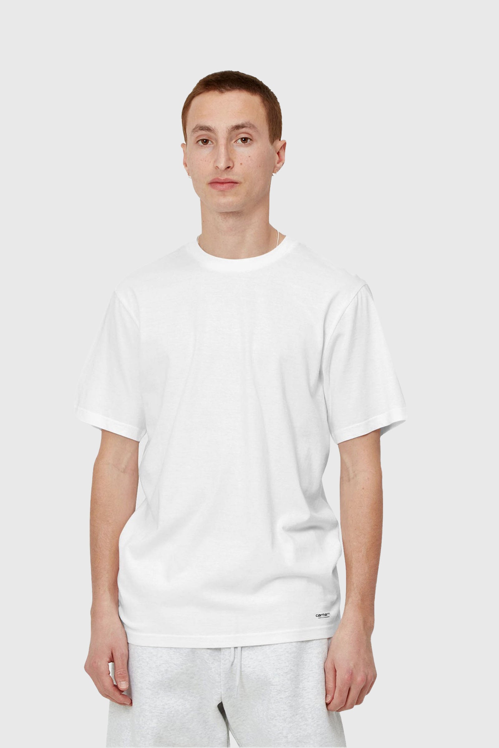 Carhartt WIP Standard Crew Neck Cotton T-Shirt White - 1