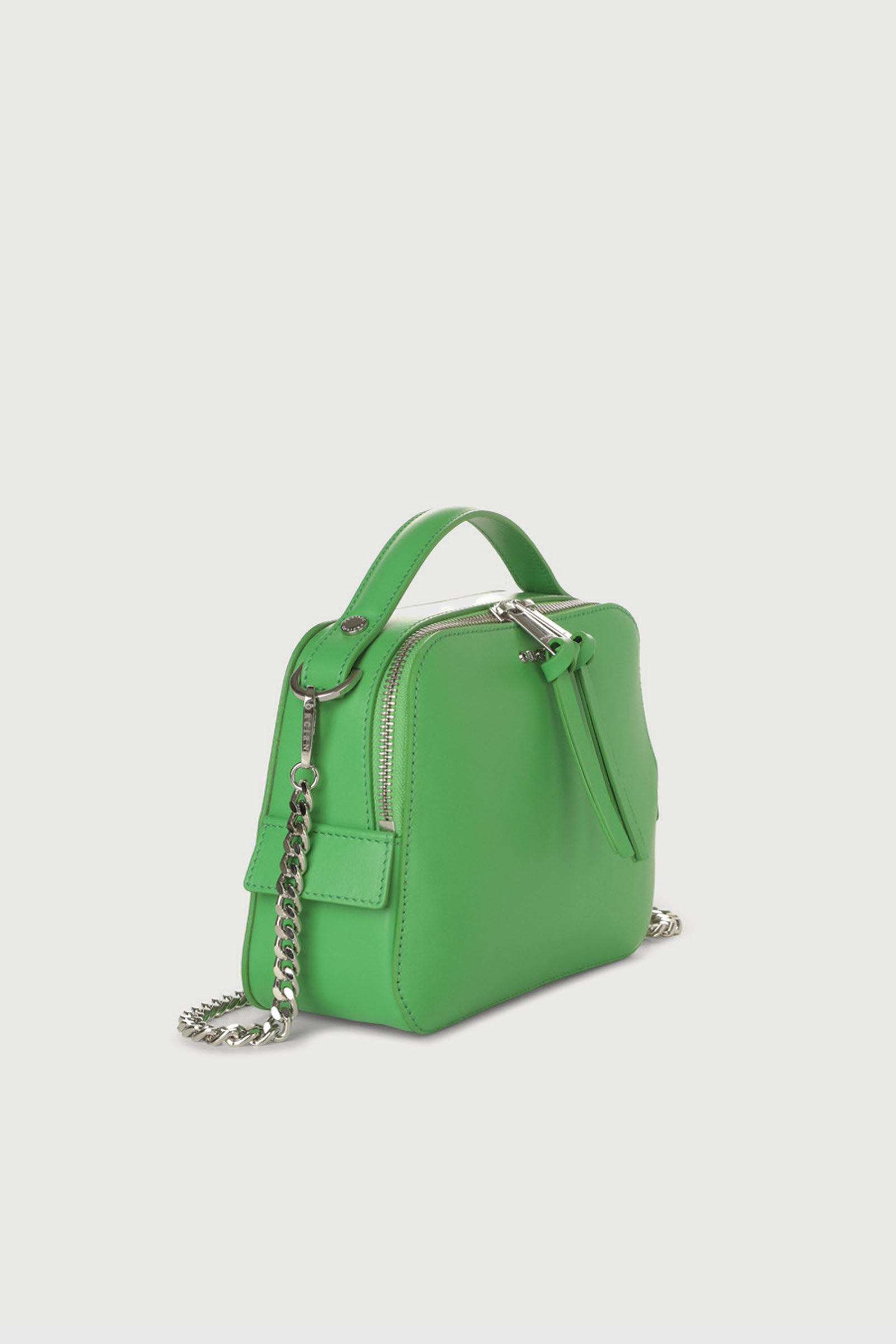 Orciani Mini Chéri Vanity Bag in Mint Green Leather - 2