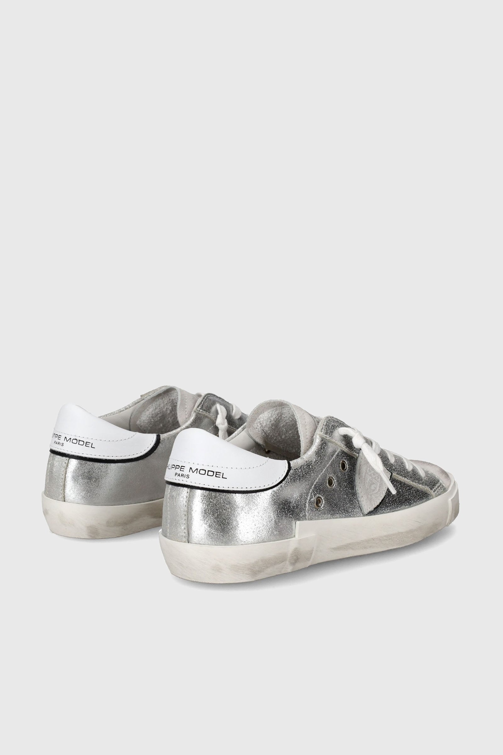 Philippe Model Sneakers PRSX Silver Leather - 3