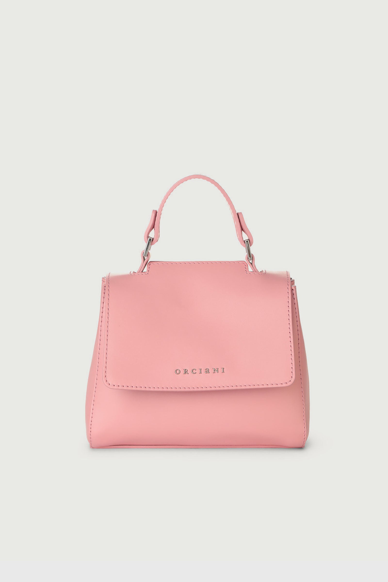 Orciani Sveva Vanity Mini Leather Bag Pink - 1