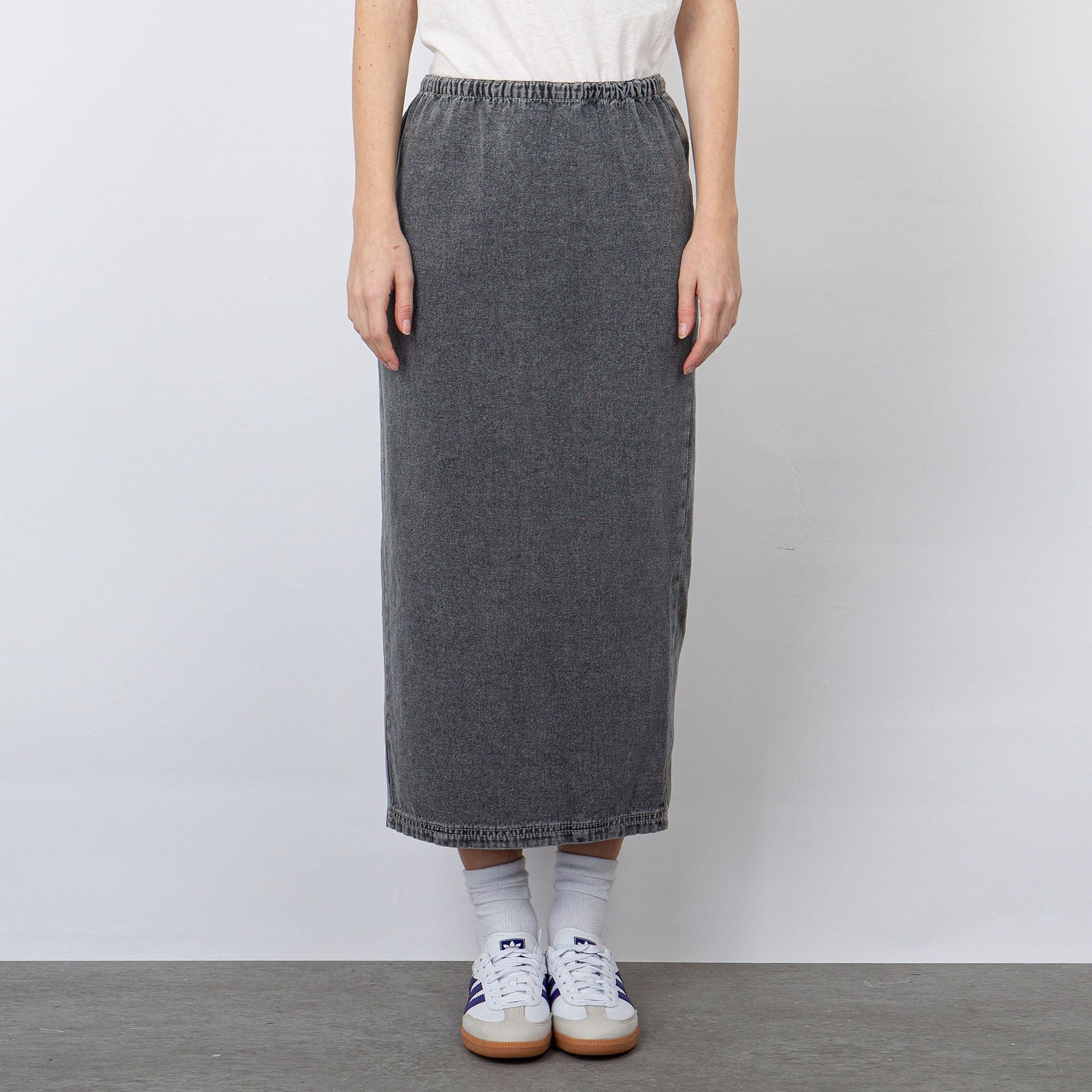 American Vintage Jazy Denim Skirt Grey - 7