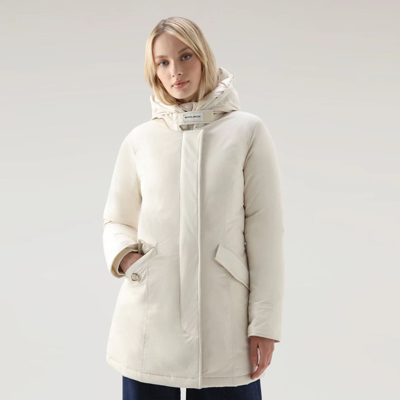 Woolrich Arctic Parka Luxury Bianco Donna - 8
