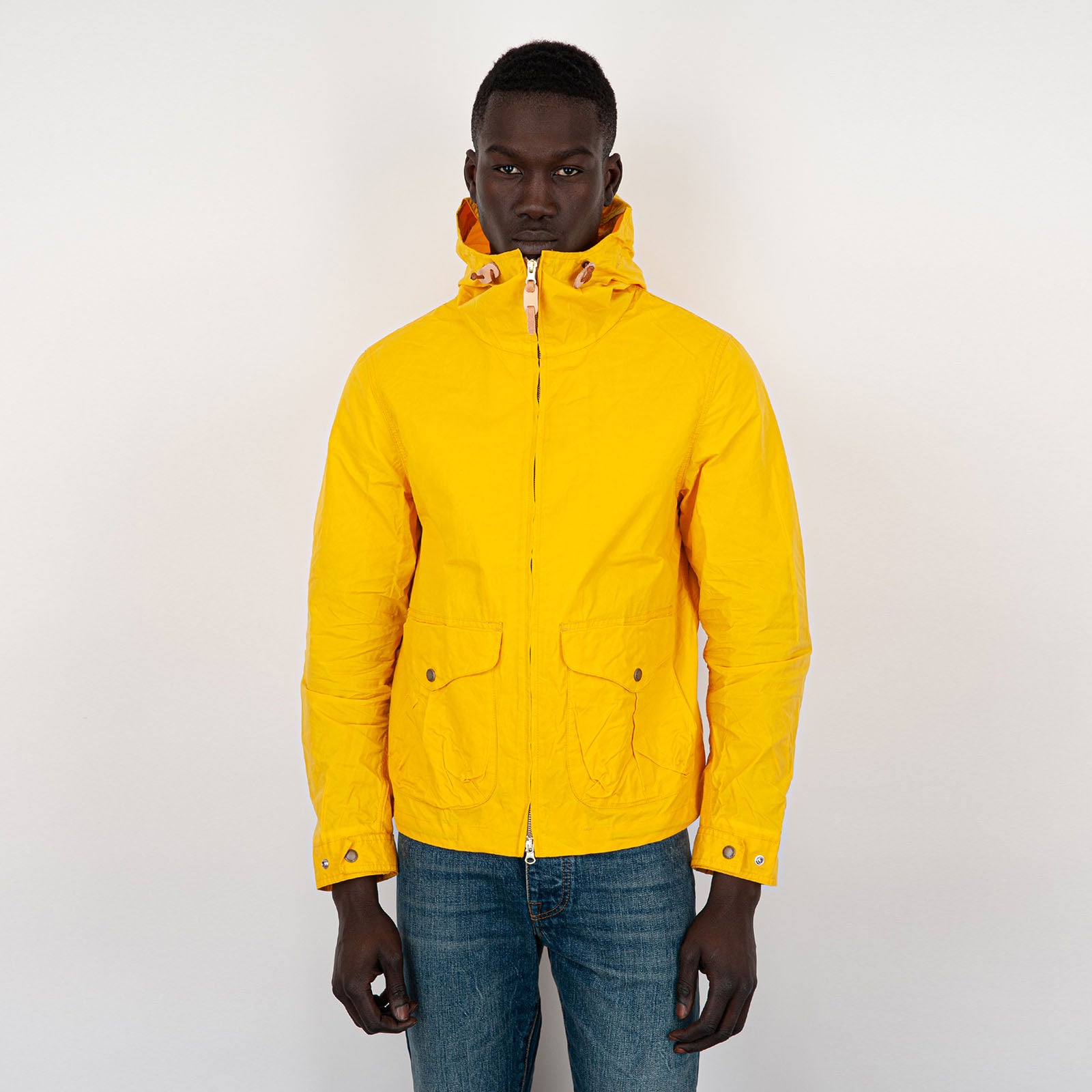 Manifattura Ceccarelli Blazer Coat With Hood Yellow Cotton - 9