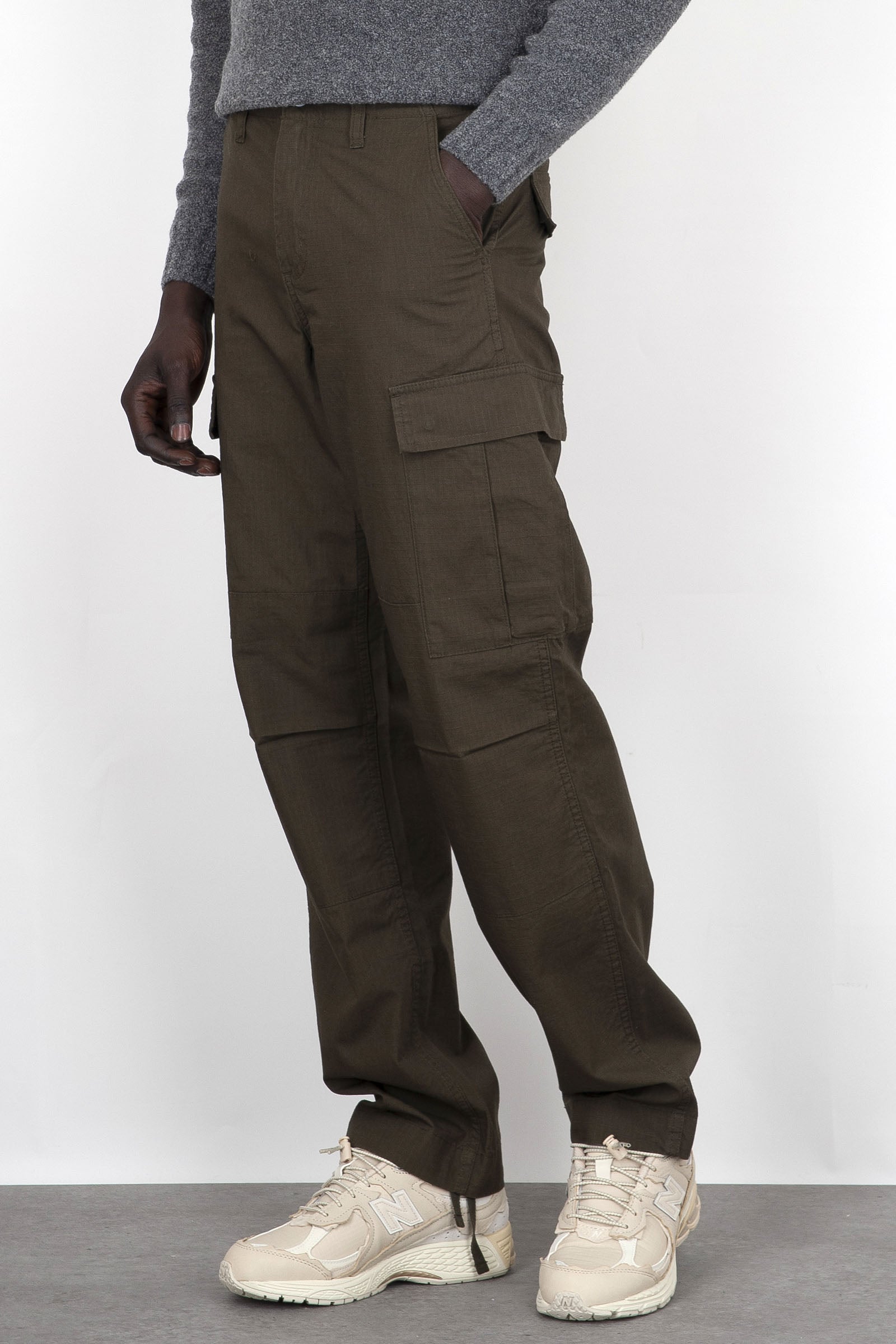 Carhartt Wip Pantalone Regular Cargo Verde Militare - 3