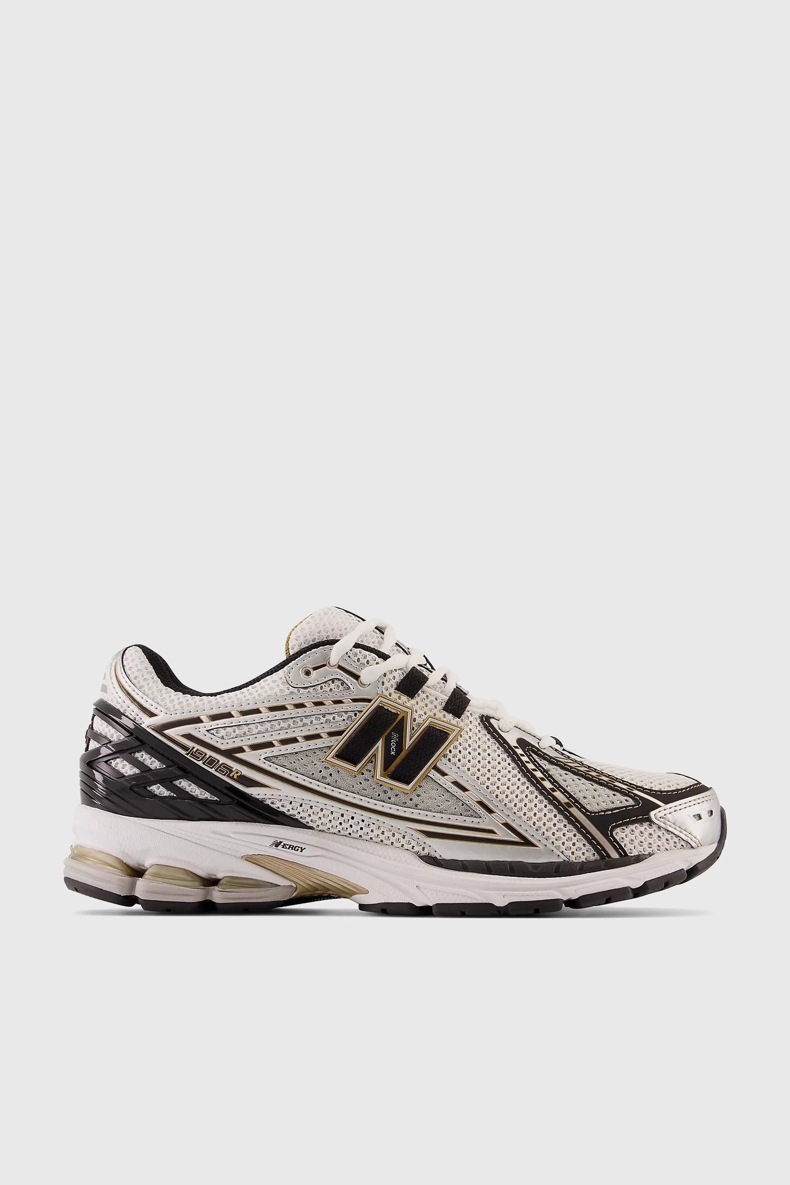 H1 Title: New Balance White/Gold Synthetic Running Shoes 1906R - 1