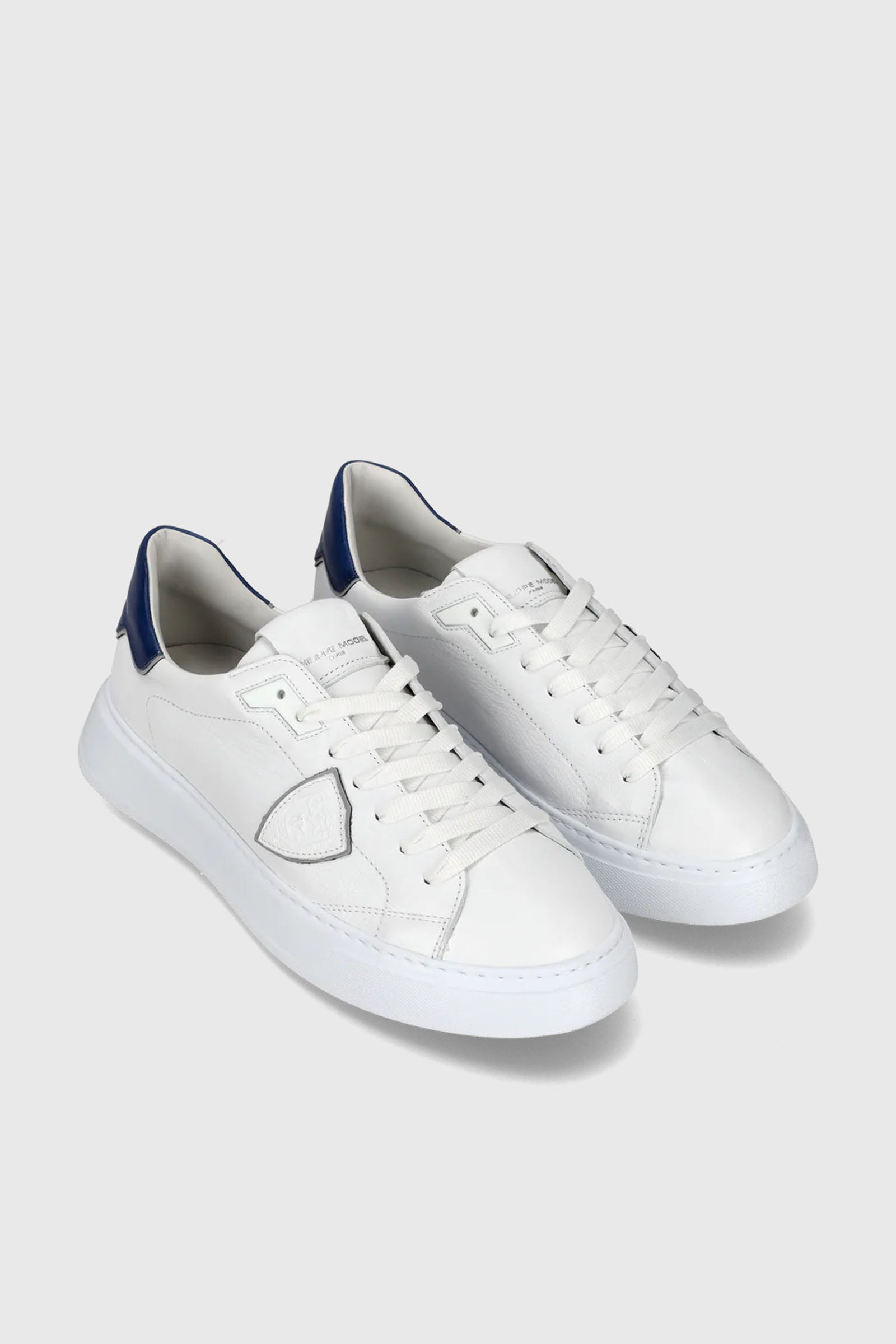 Philippe Model Sneaker Temple West Leather White/Blue - 2
