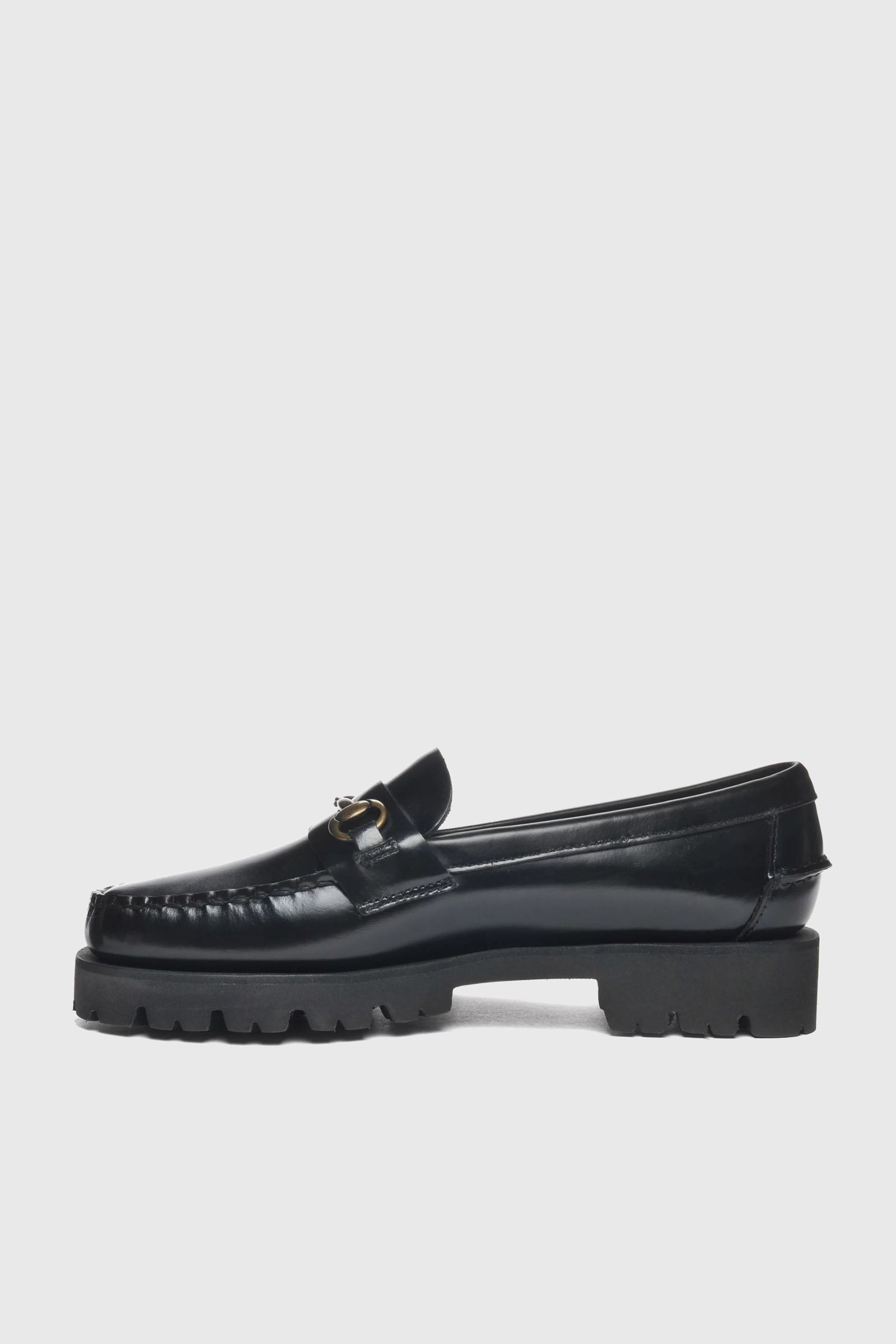 Sebago Joe Lug Leather Loafers in Black - 5