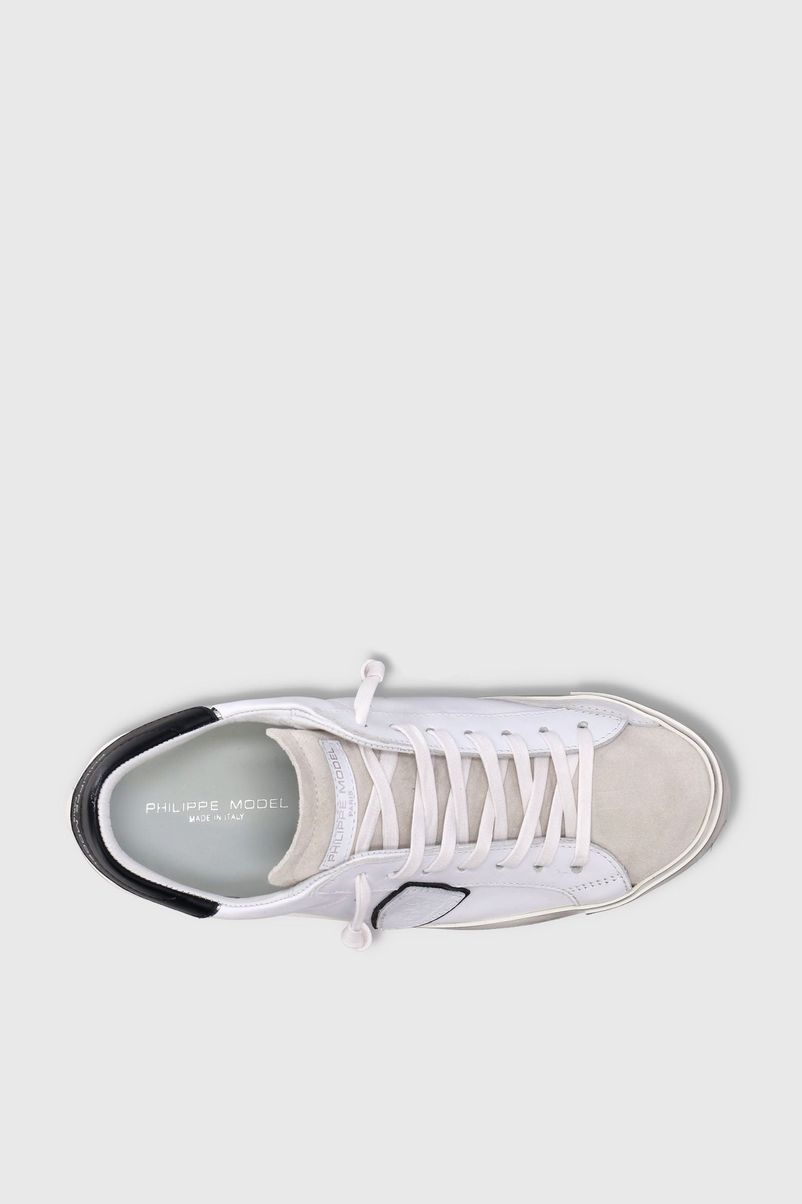 Philippe Model Sneaker PRSX Basic Pelle Bianco/Nero - 4
