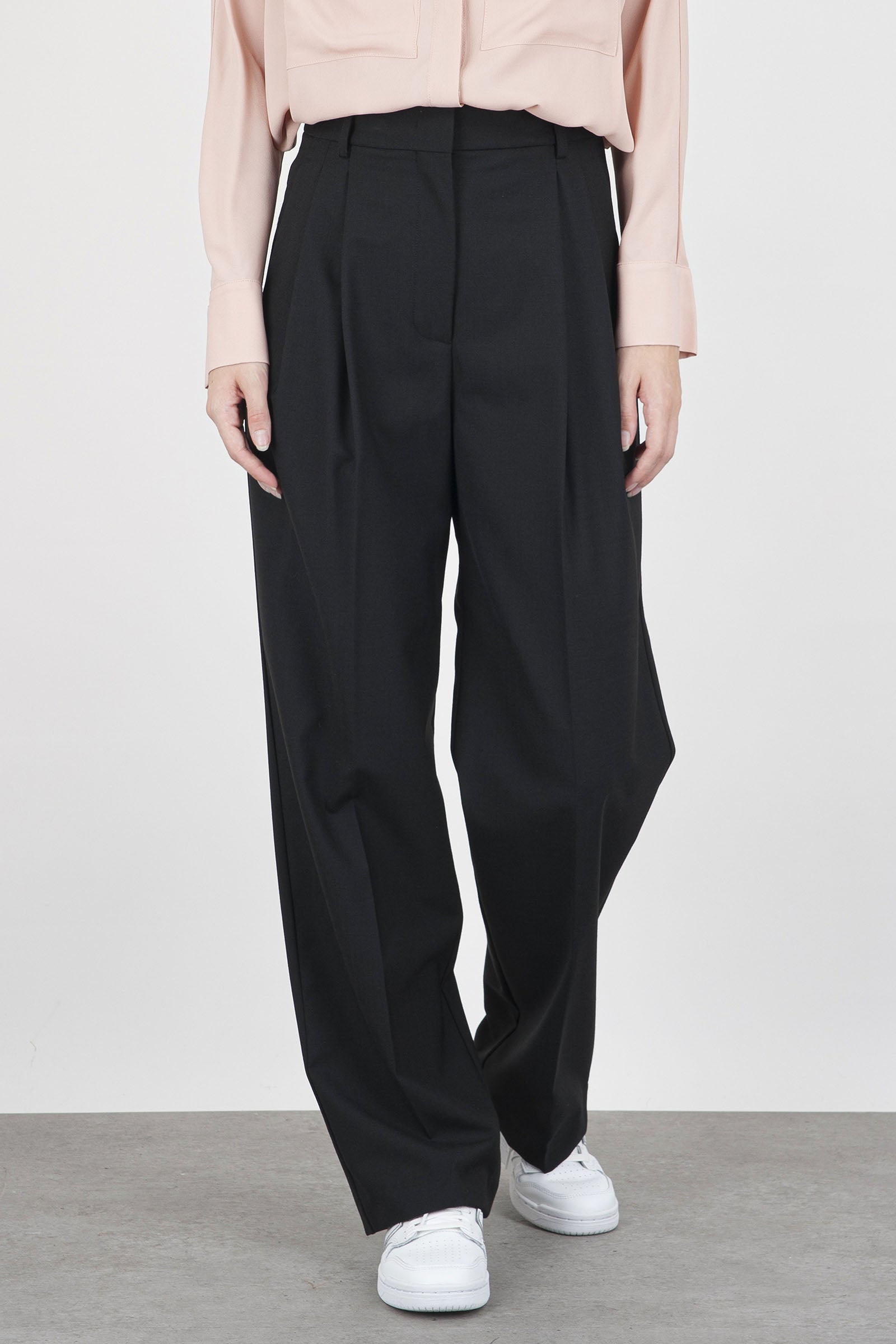 Semicouture Jody Synthetic Trousers Black - 1