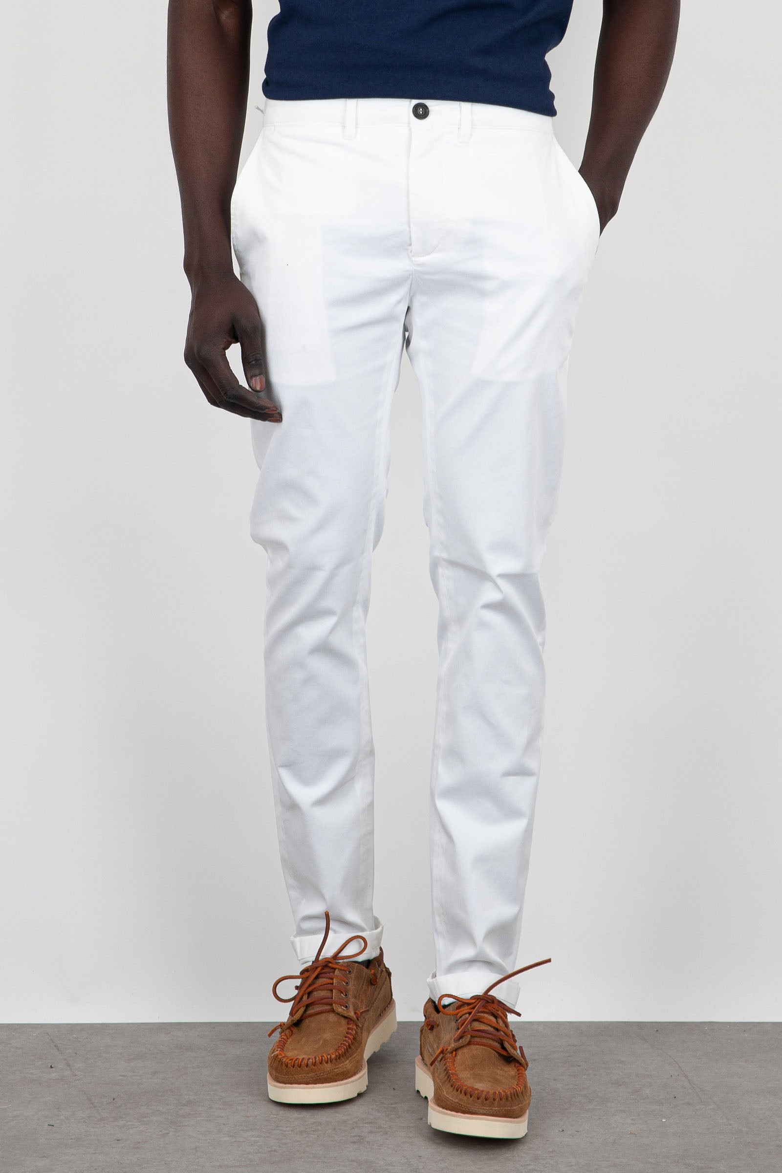 Department Five Mike Trousers Cotton White - 4