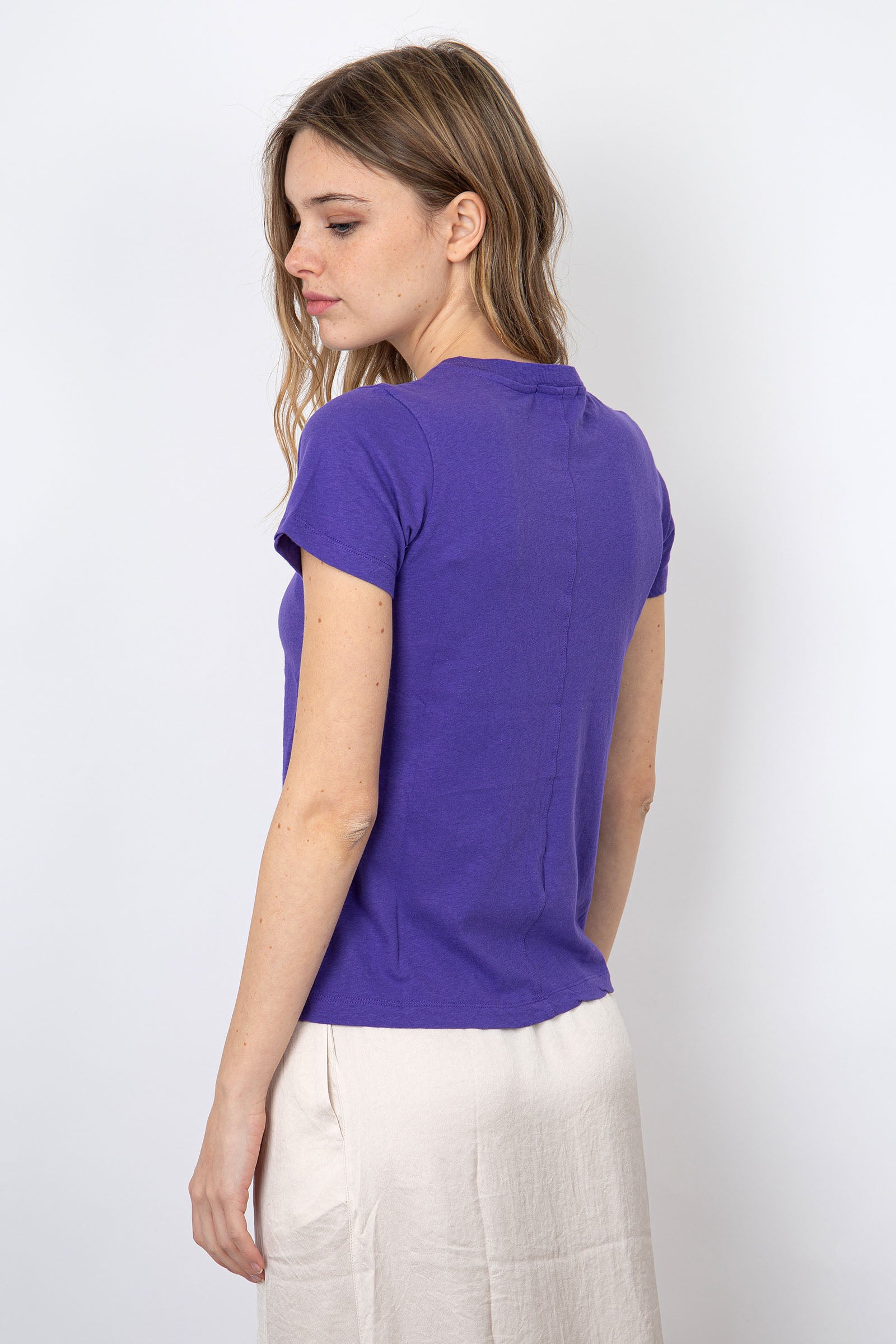 American Vintage T-shirt Gamipy Cotton Purple - 4