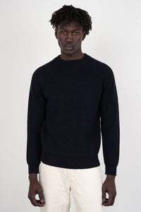 Sebago FortKent Sweater 100% Wool Navy Blue sebago