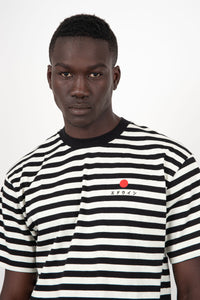 Edwin T-Shirt Basic Stripe Cotone Bianco/Nero edwin