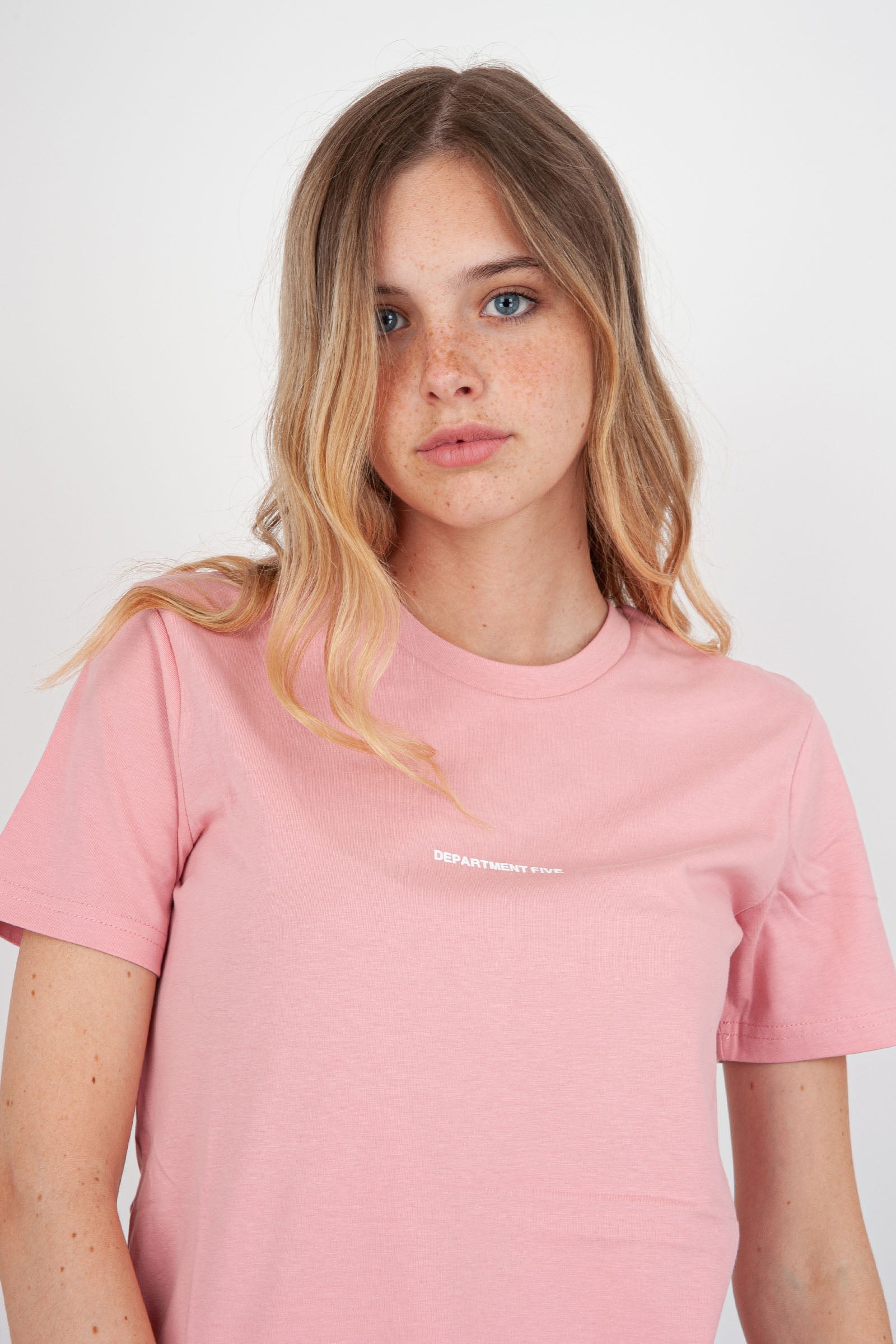 Fleur Round Neck T-Shirt Pink Women - 2
