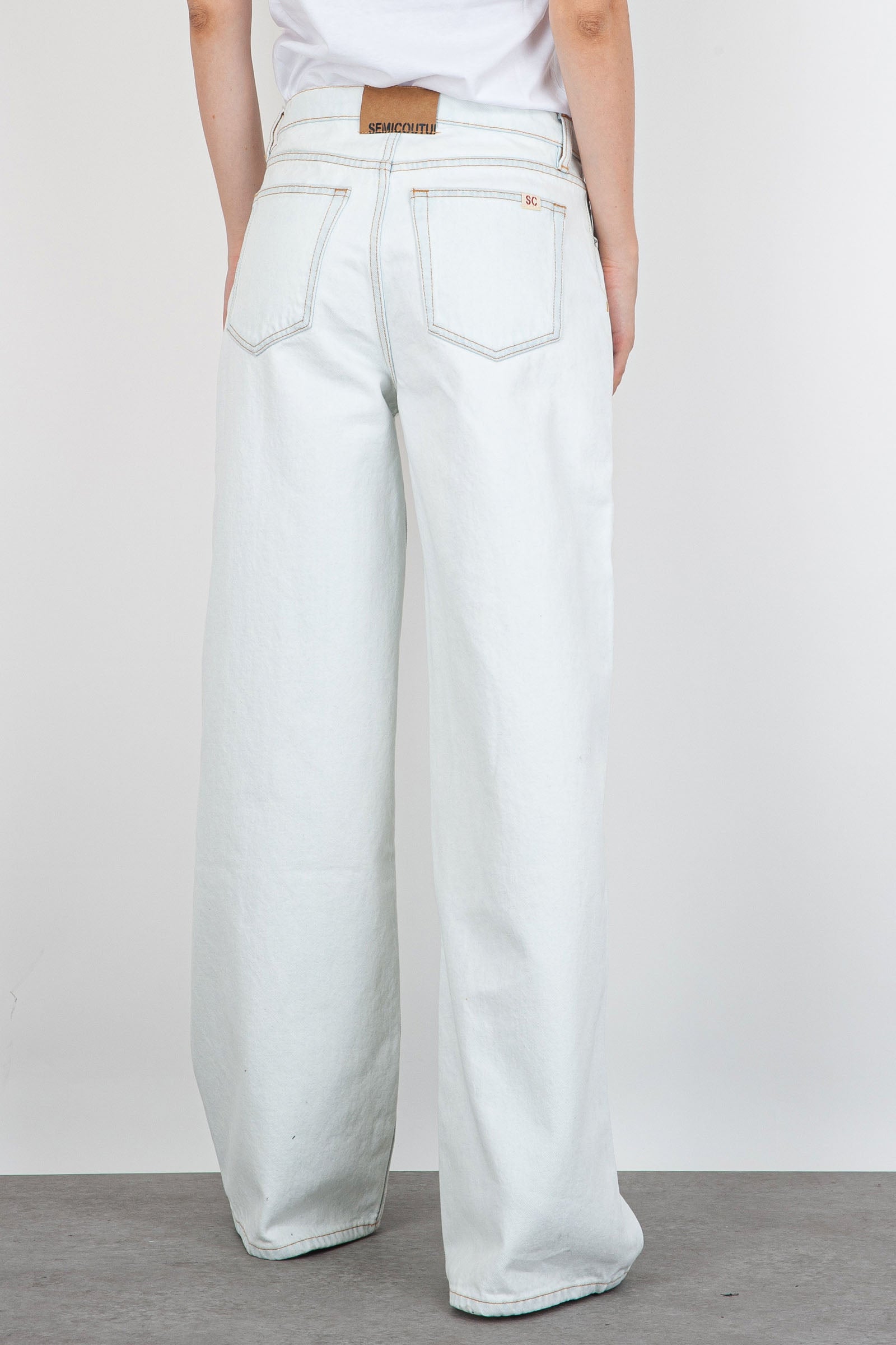 Jeans Domitille Bianco Donna - 4