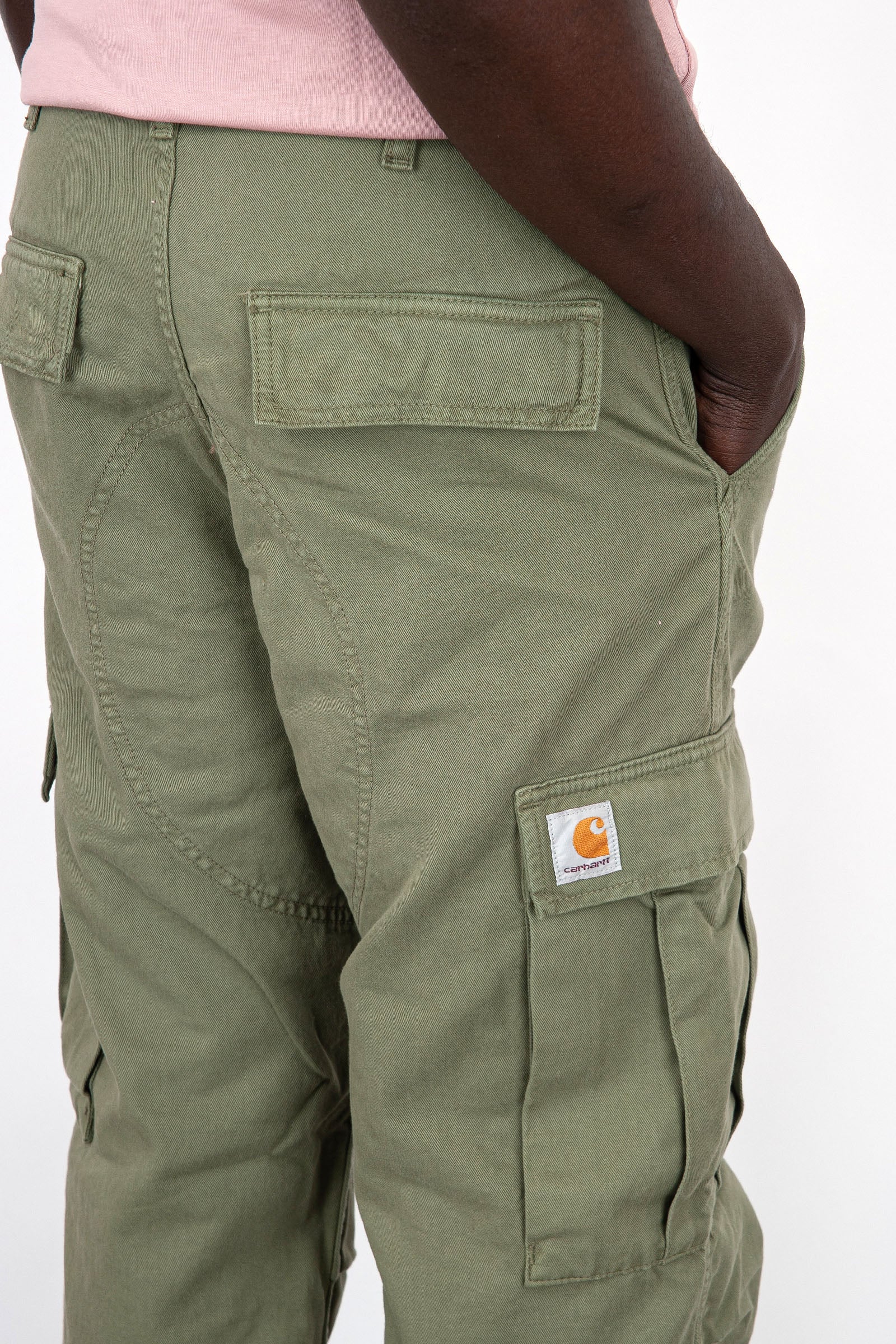 Carhartt WIP Regular Cargo Pants Green Cotton - 3