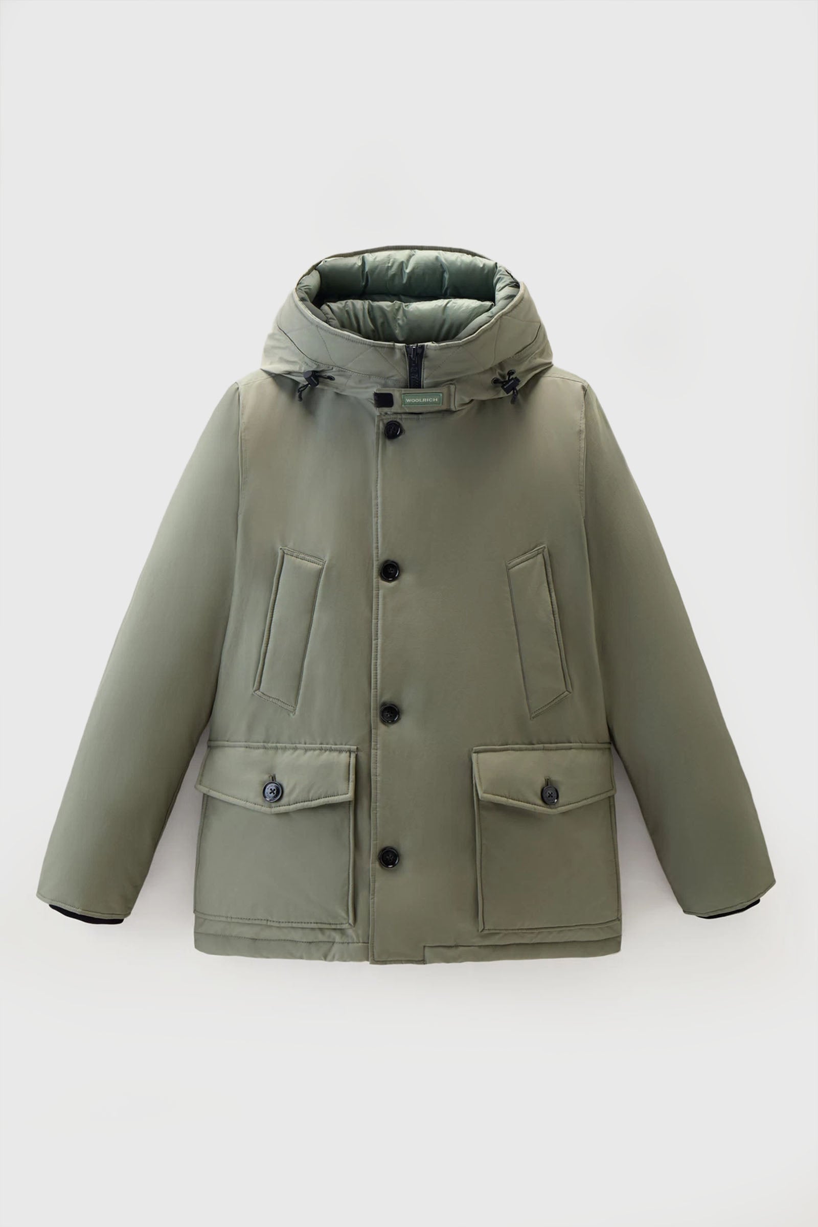Woolrich Arctic Anorak Ramar Cloth Green Down Jacket - 4