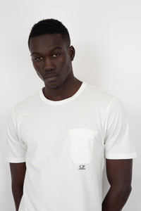 C.P. Company T-Shirt 24/1 Jersey Cotone Bianco c.p. company