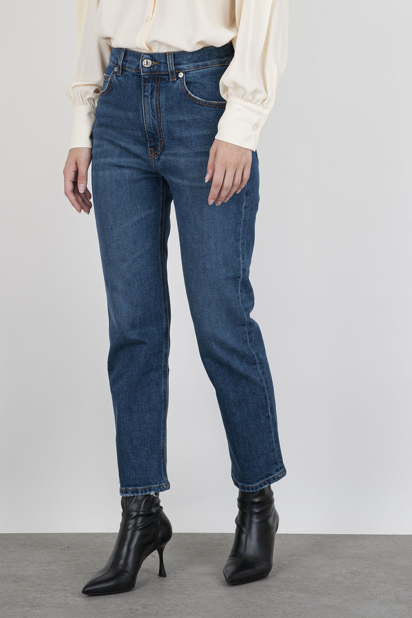 Grifoni Jeans Boy Fit Joan Blu Medio Donna GJ24201290BS43 - 3