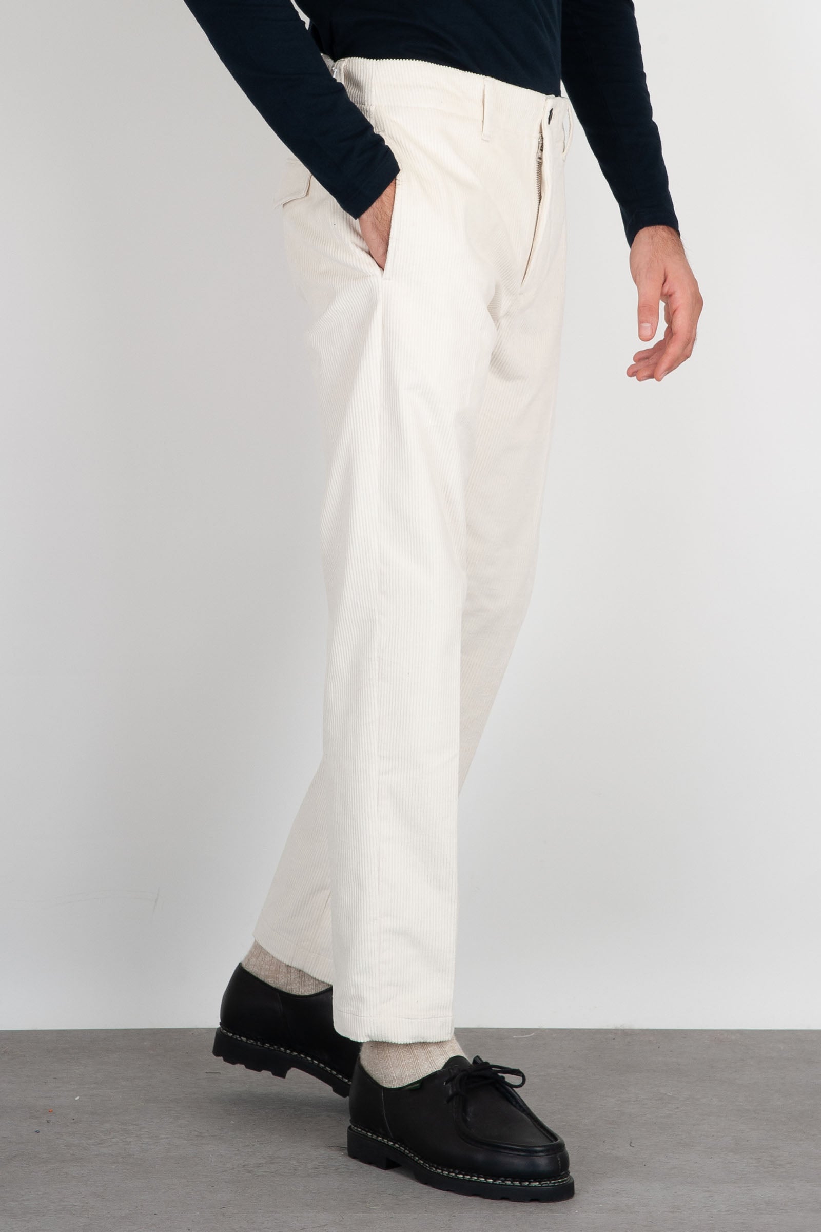 Department Five Pantalone Velluto Bianco in Cotone - 5