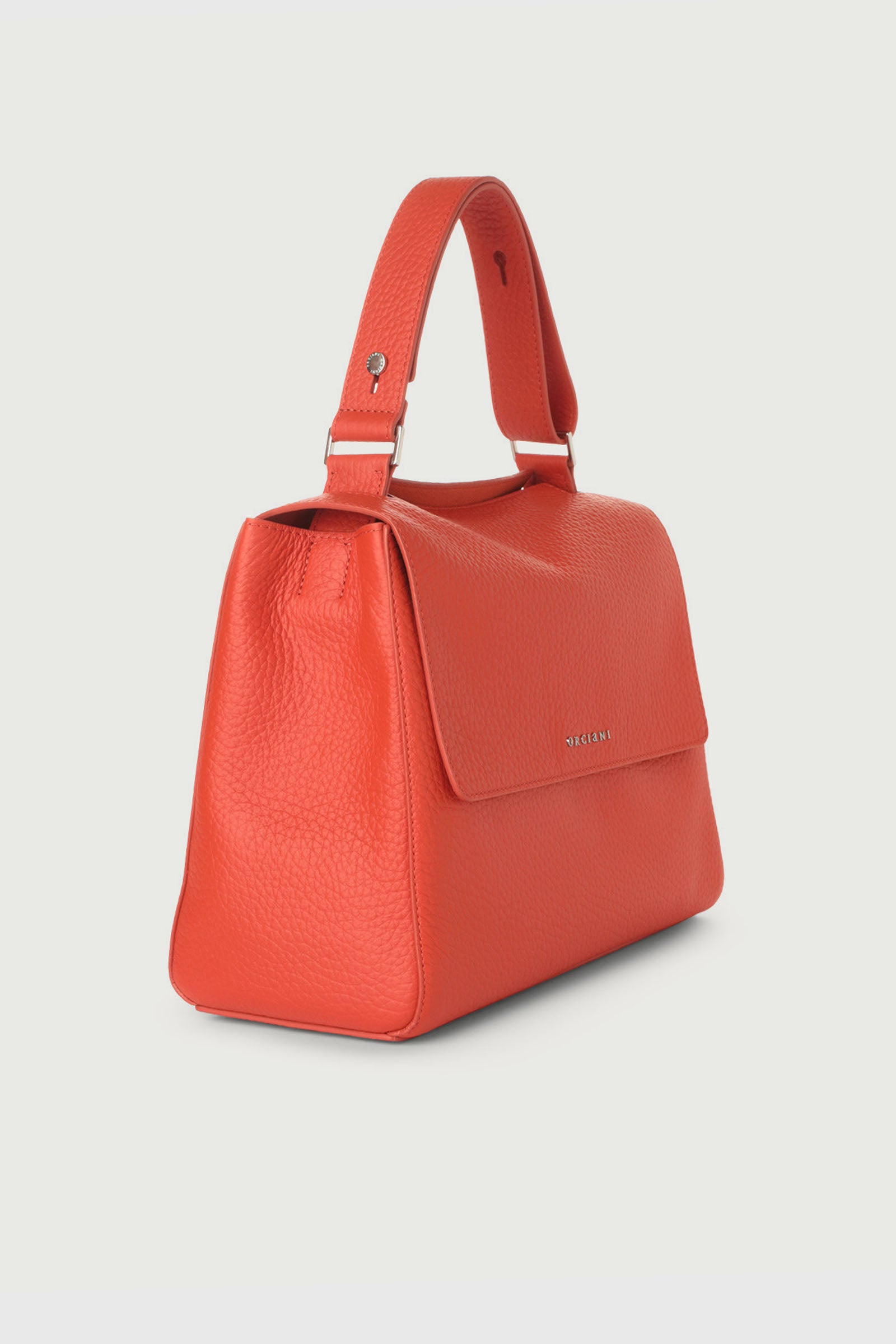 Orciani Sveva Vanity Mini Leather Bag Orange - 2
