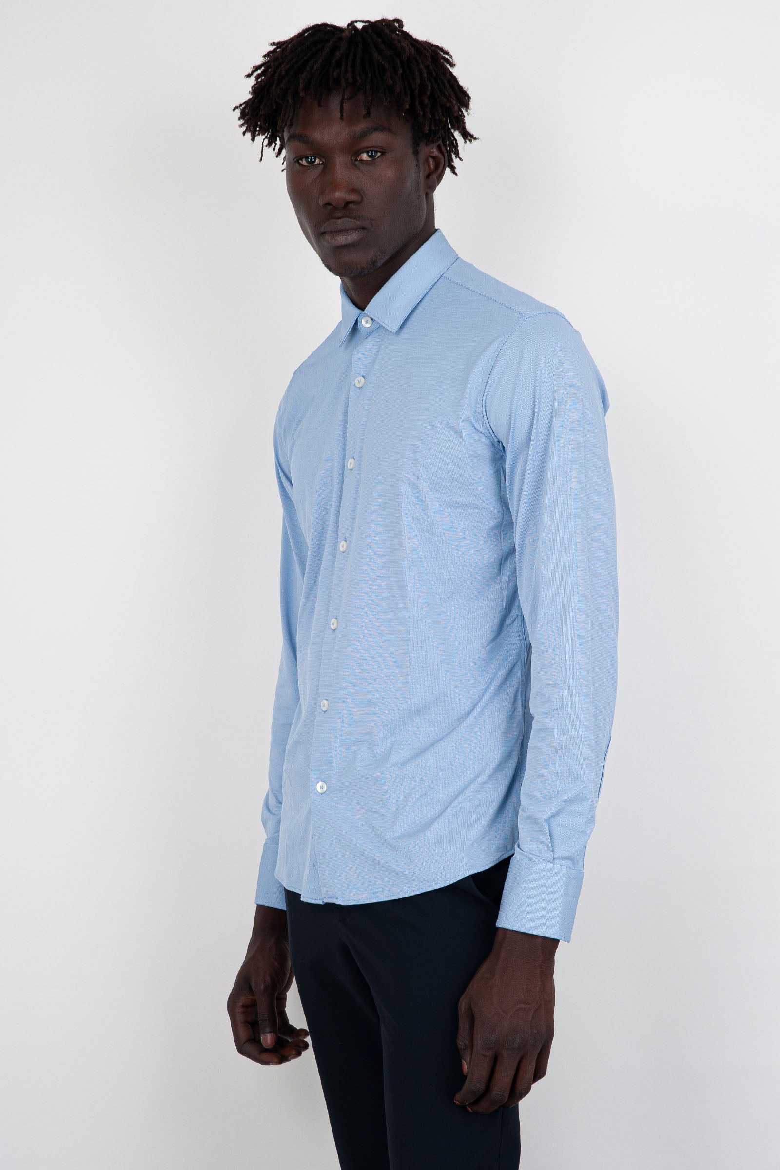 RRD Oxford Jacquard Blue Shirt - 1