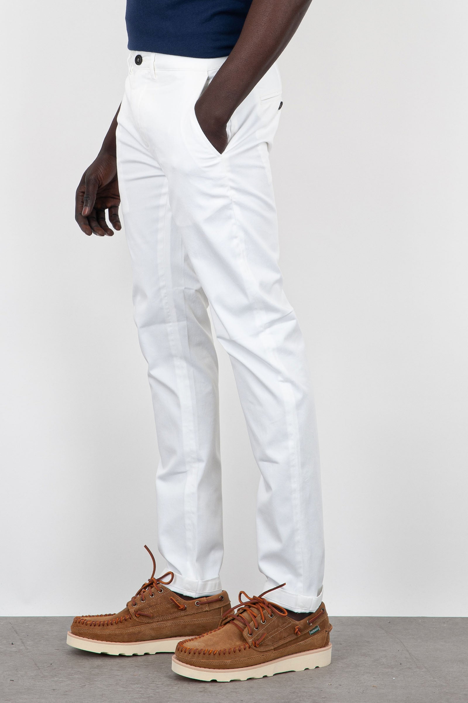 Department Five Mike Trousers Cotton White - 1