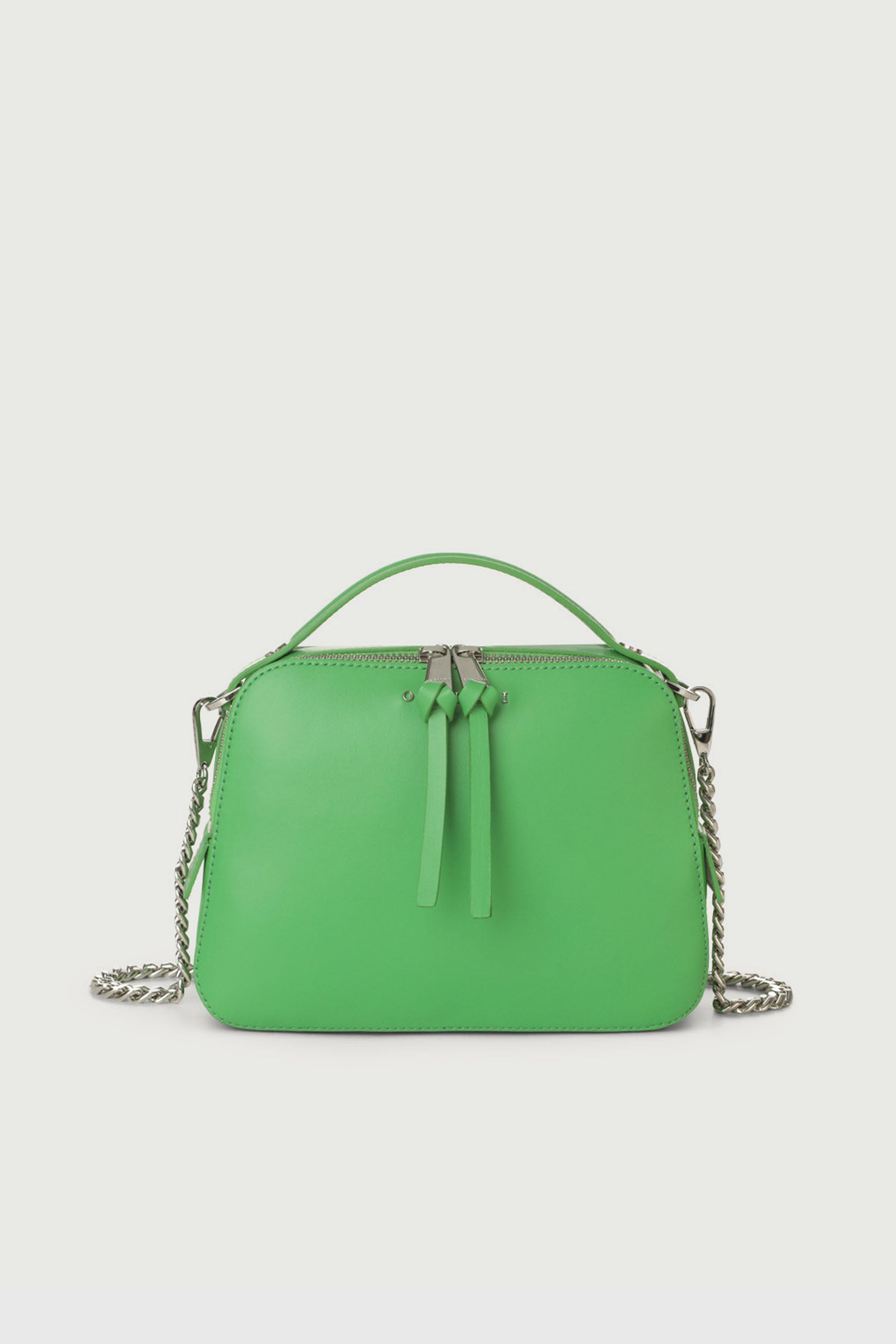 Orciani Mini Chéri Vanity Bag in Mint Green Leather - 1