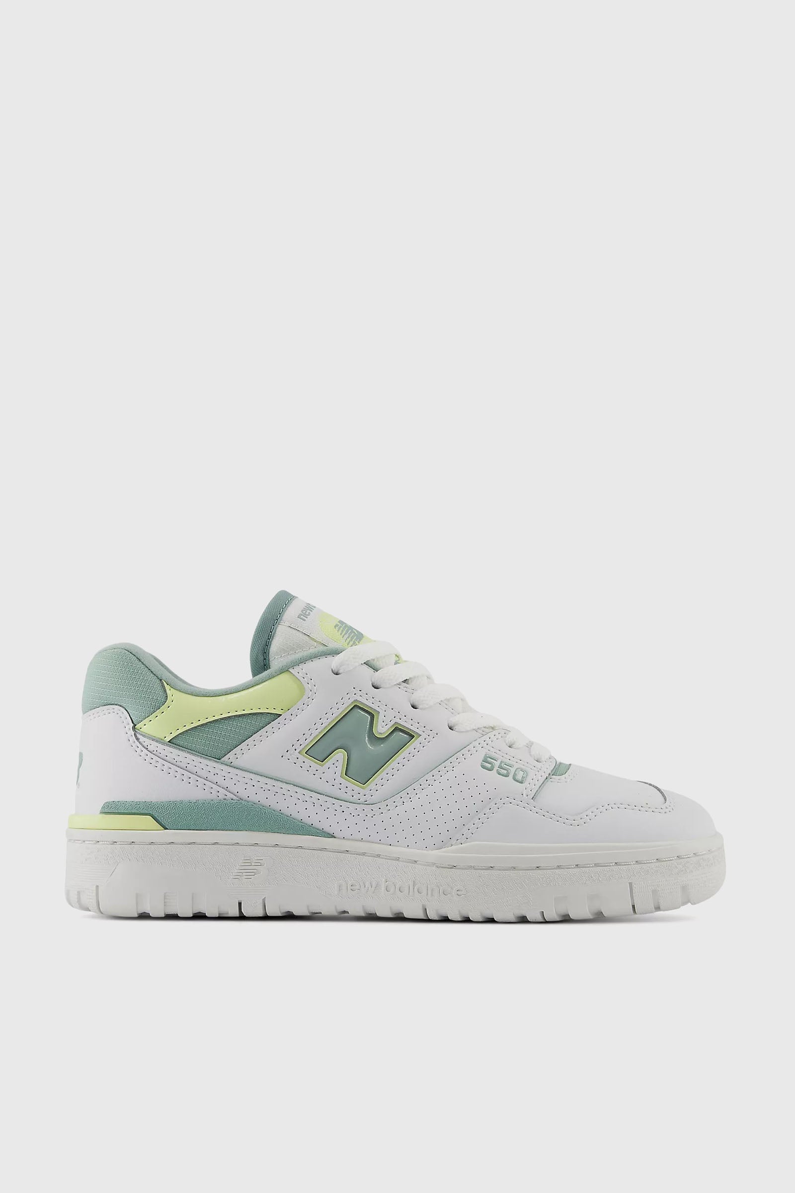 New Balance Sneakers 550 White/Green Leather - 1
